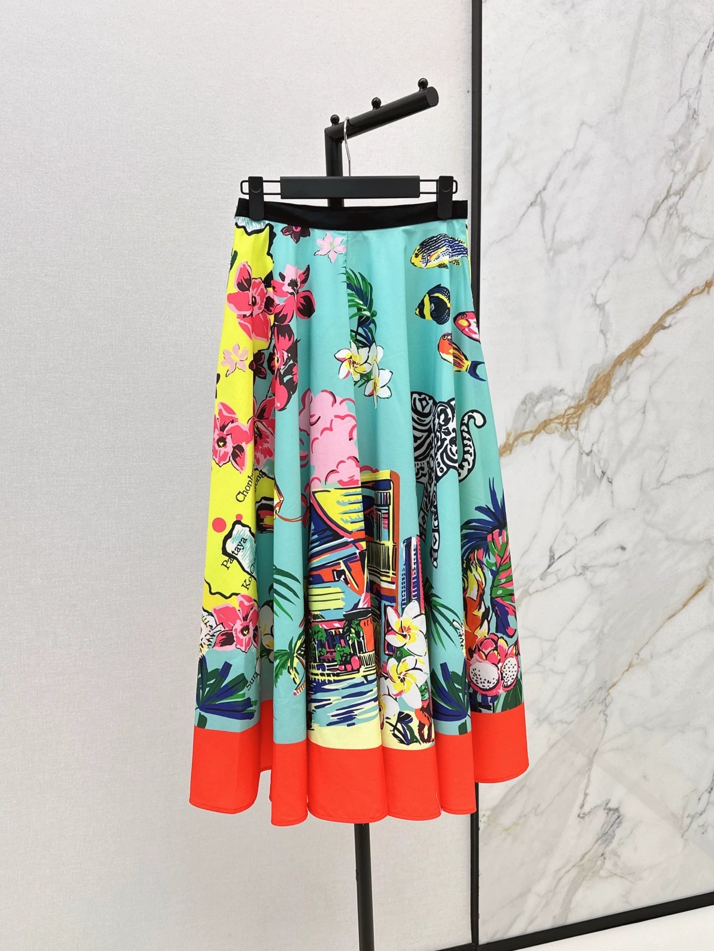 2025 new product Printed skirt