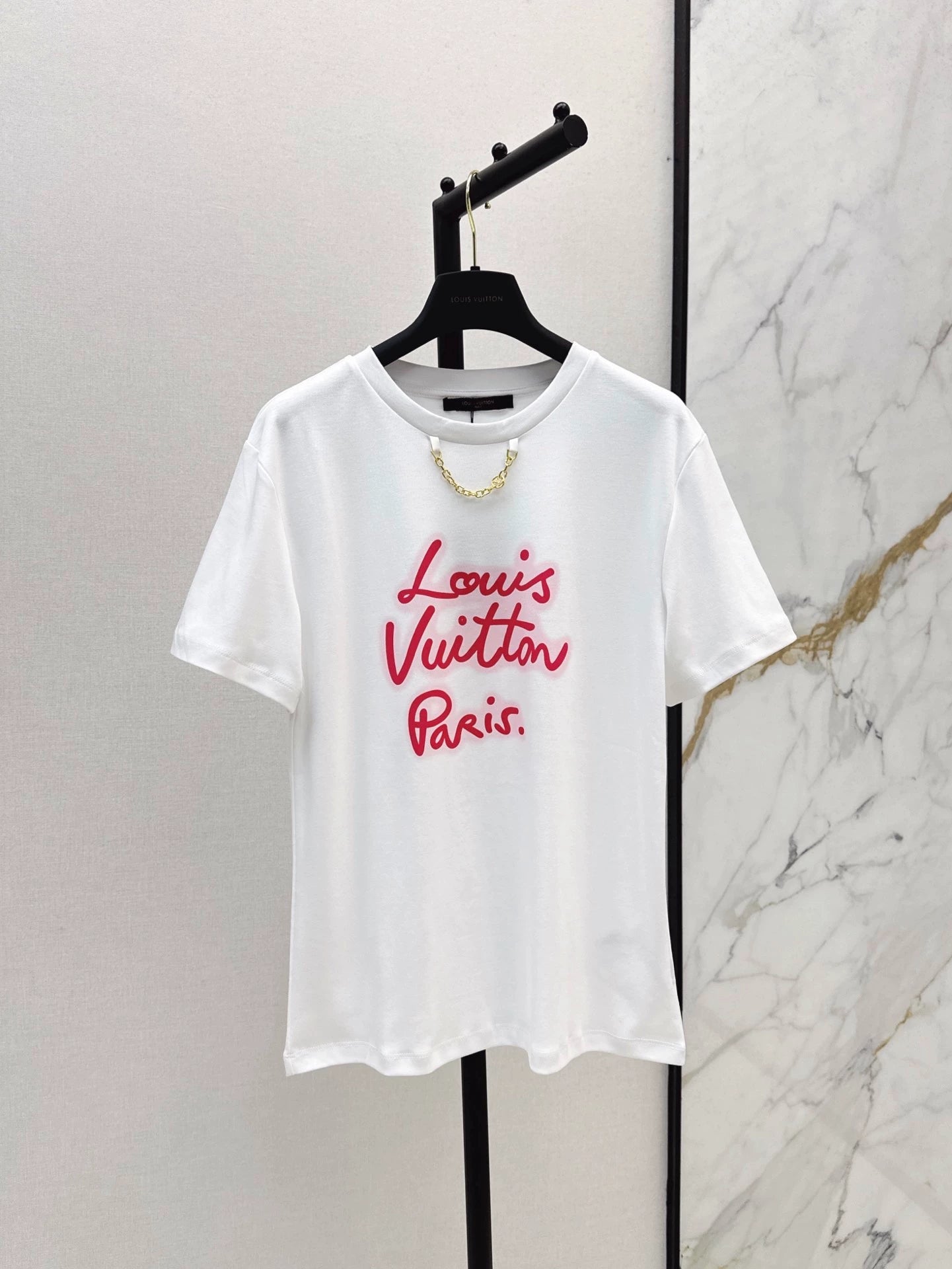 2025 new product Chain round neck print 𝑇𝑒𝑒