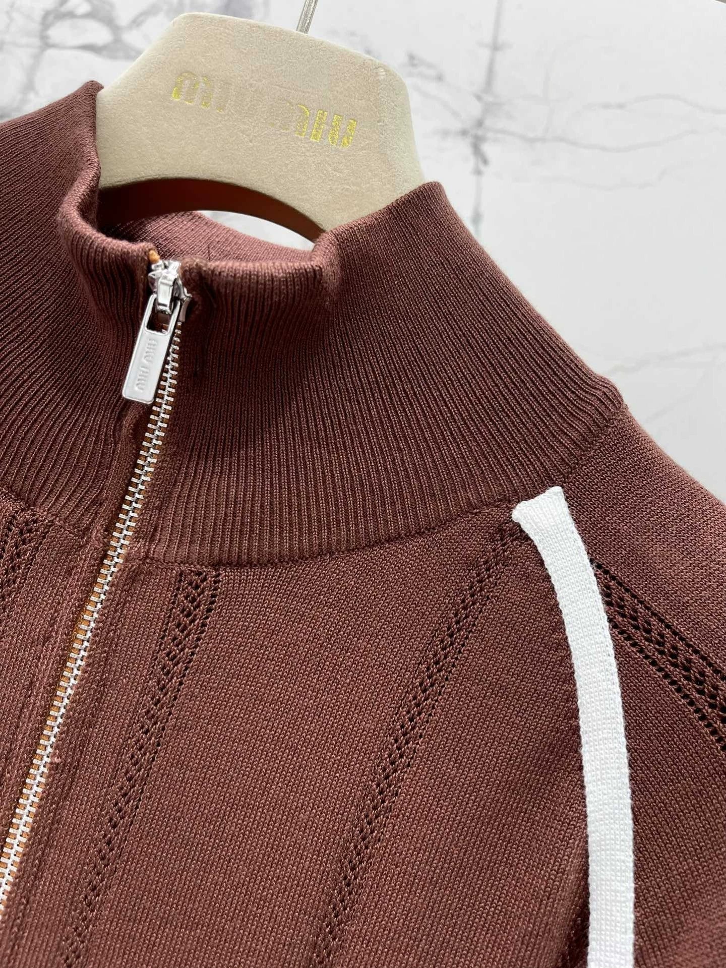 25 Early Autumn New Knitted Long Sleeve Zipper Jacket