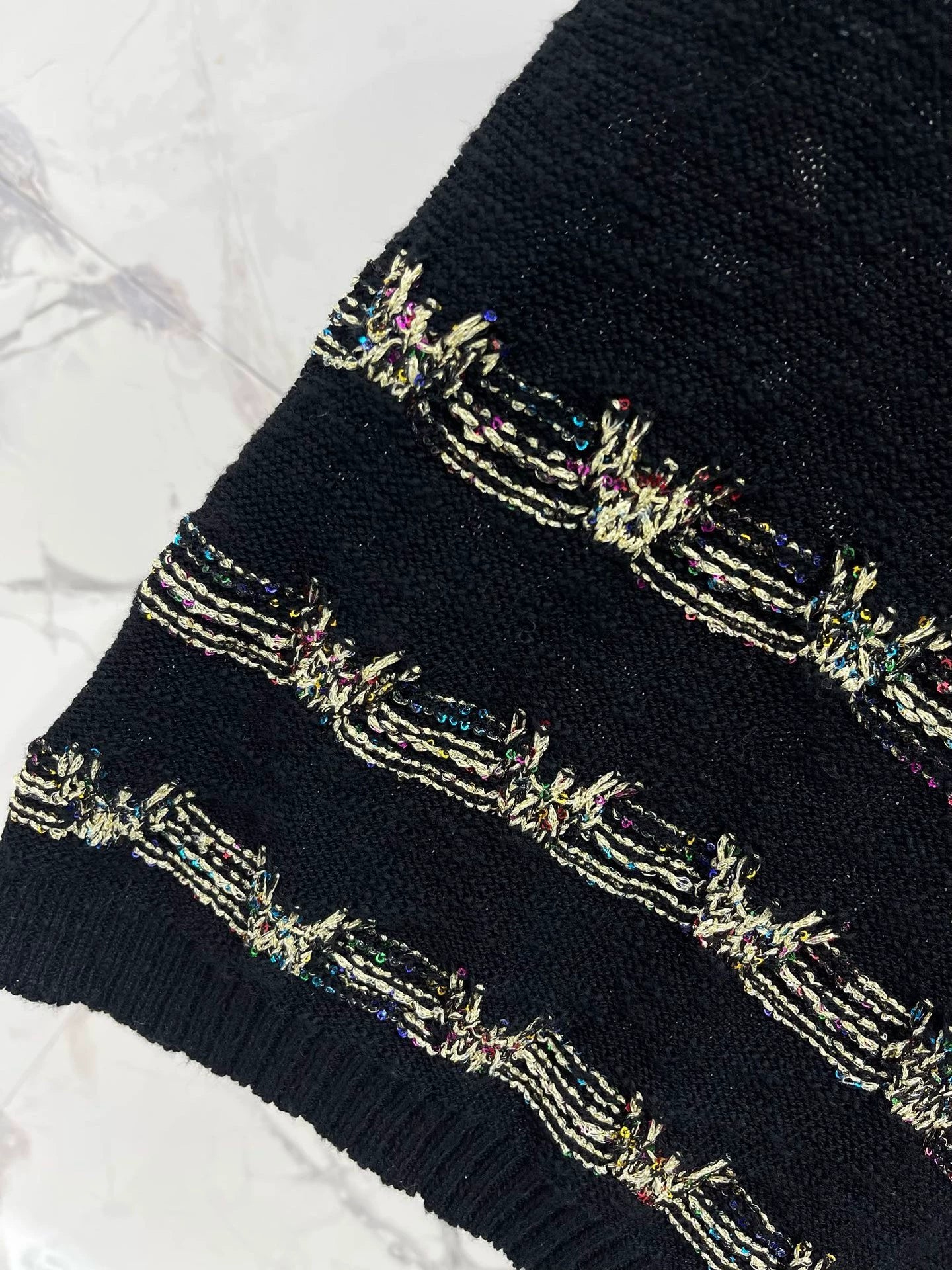 2025 new product Embroidered knitted short sleeves