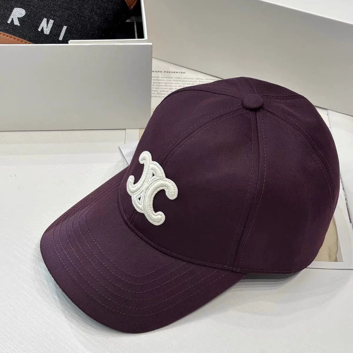 Ce 25 Embroidery Baseball cap Silver buckle series