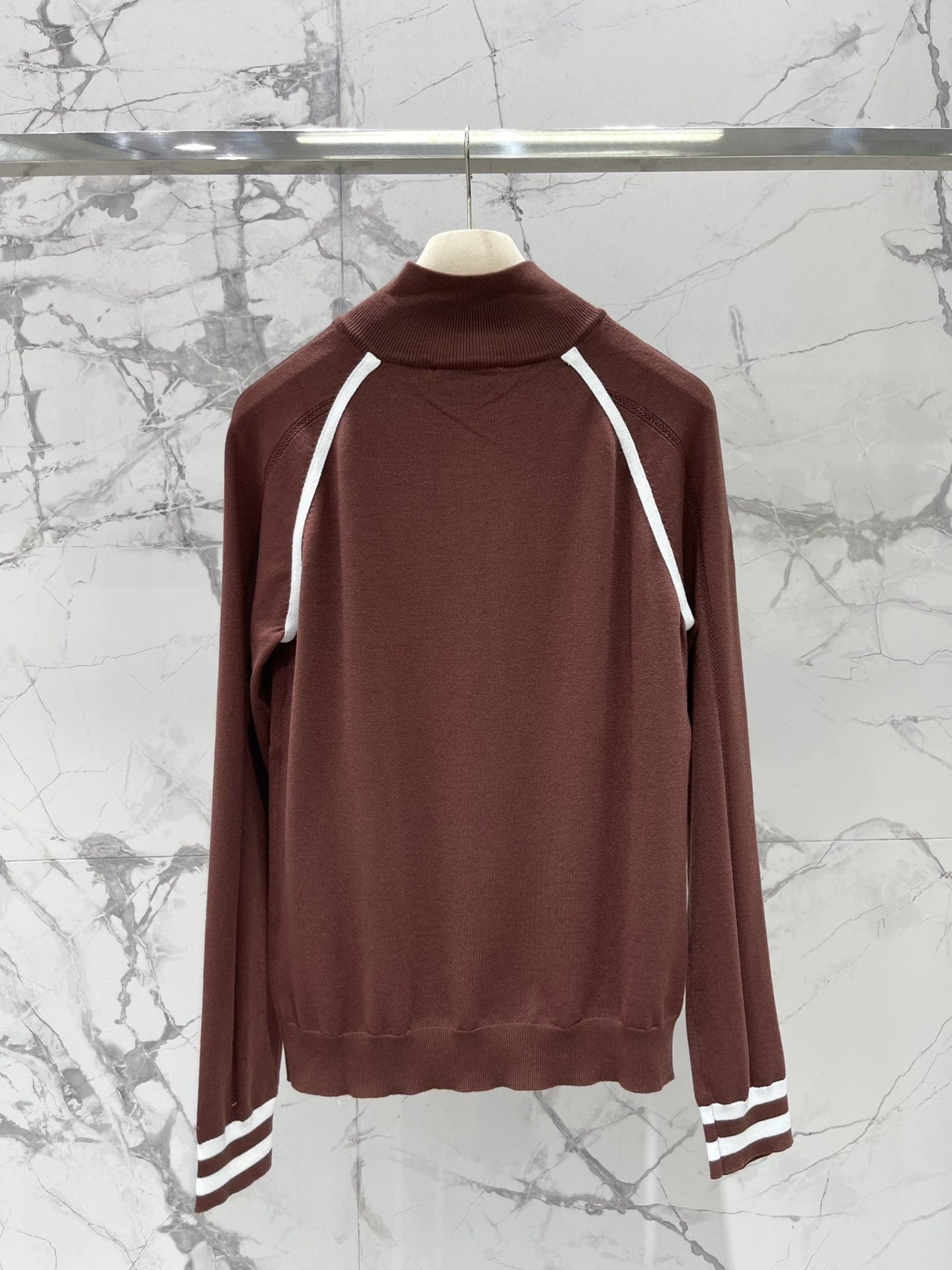 25 Early Autumn New Knitted Long Sleeve Zipper Jacket