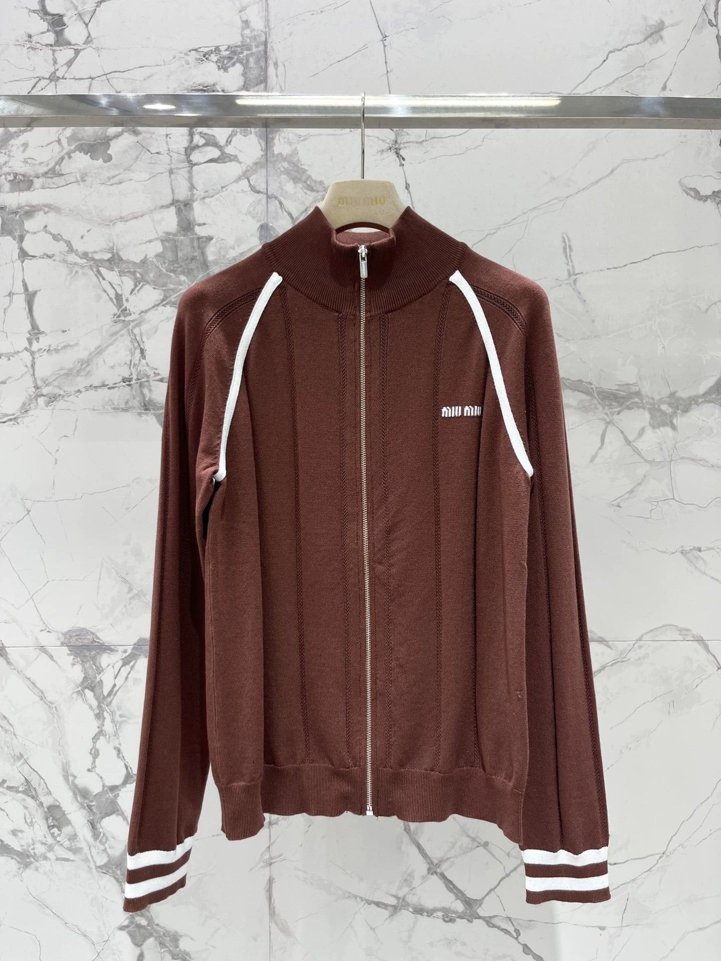 25 Early Autumn New Knitted Long Sleeve Zipper Jacket