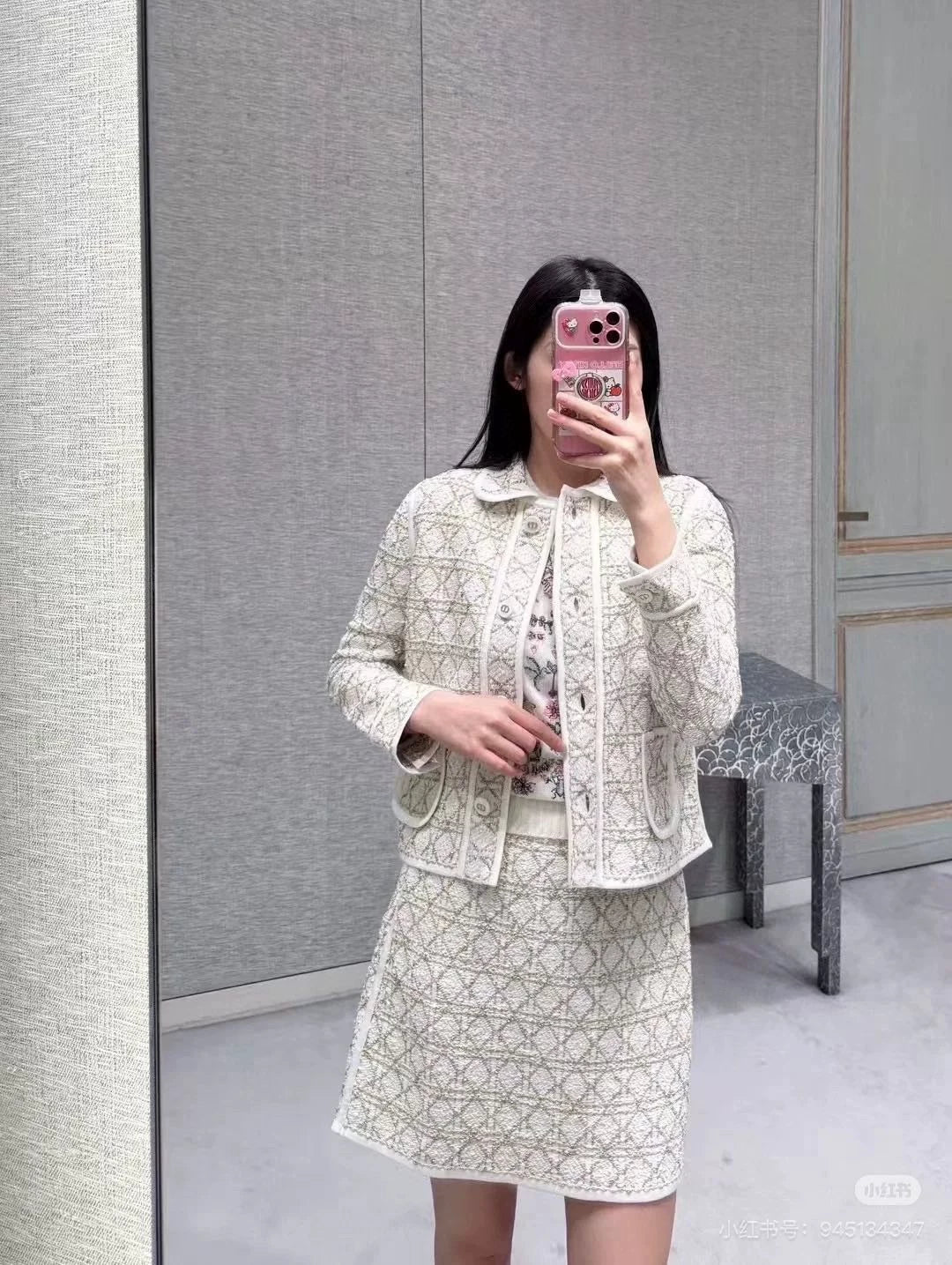 D 25 Lapel knitted cardigan