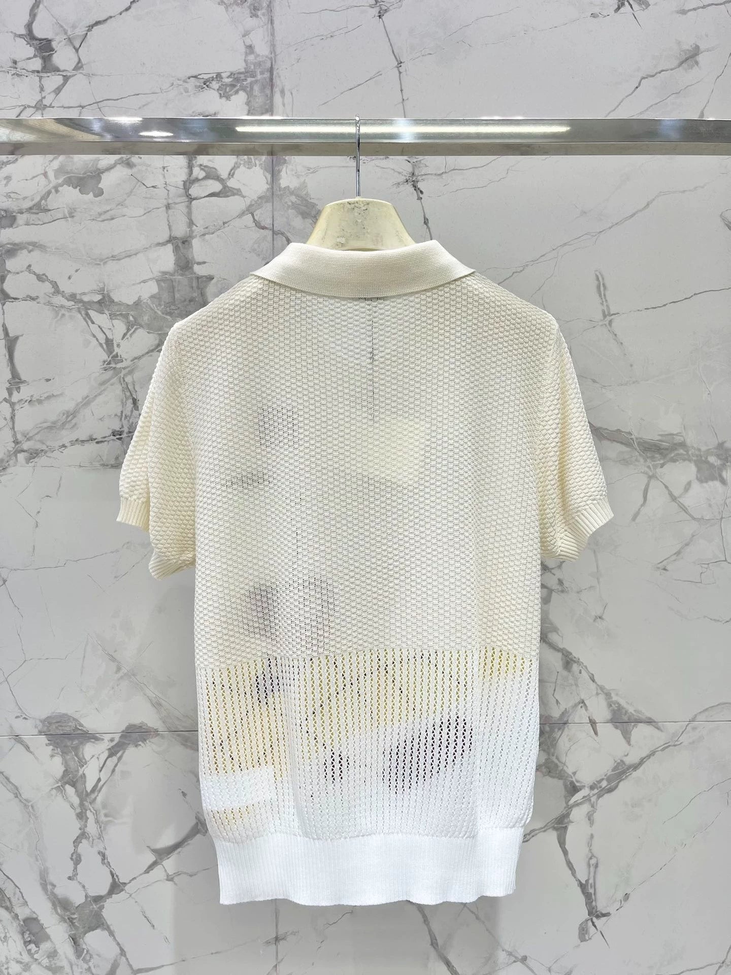2025 new product Embroidered knitted short sleeves
