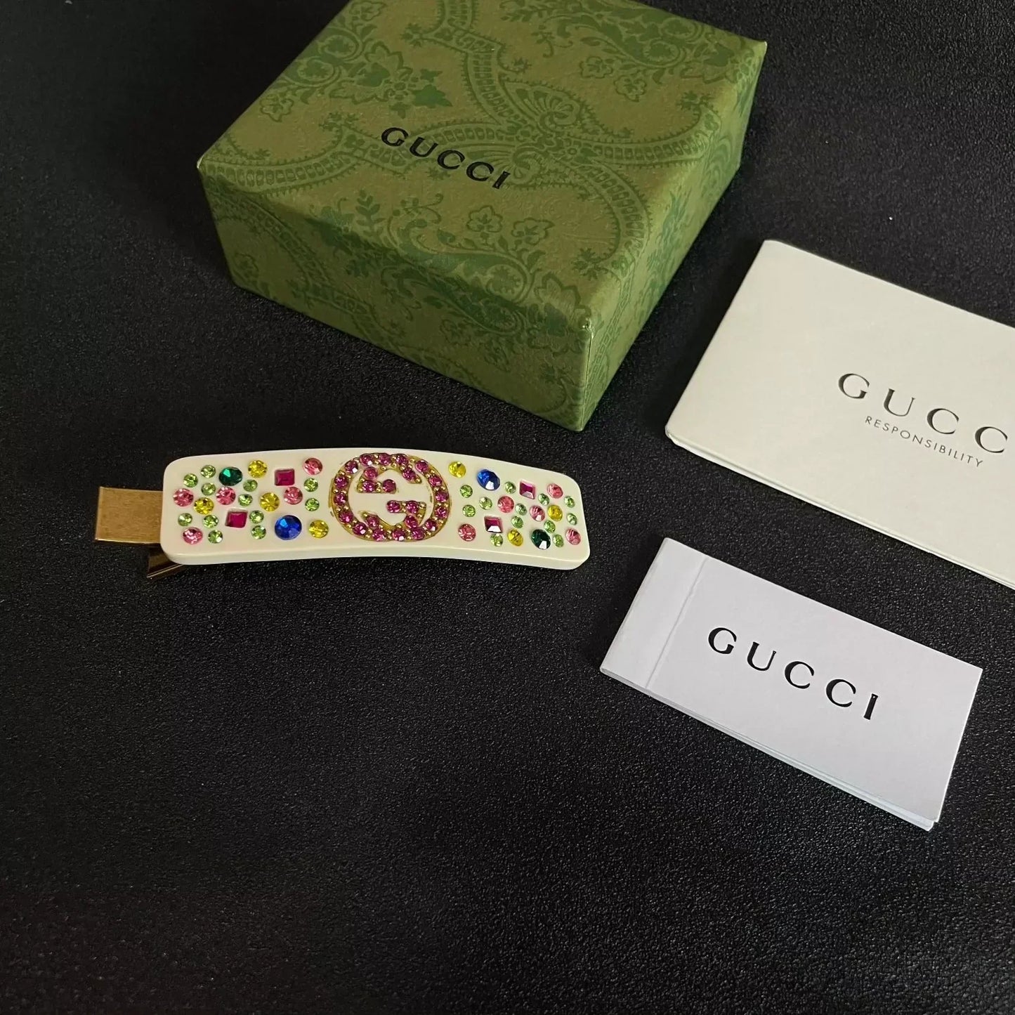 25 new Acetate duckbill clip with colored diamonds and rhinestone letters
