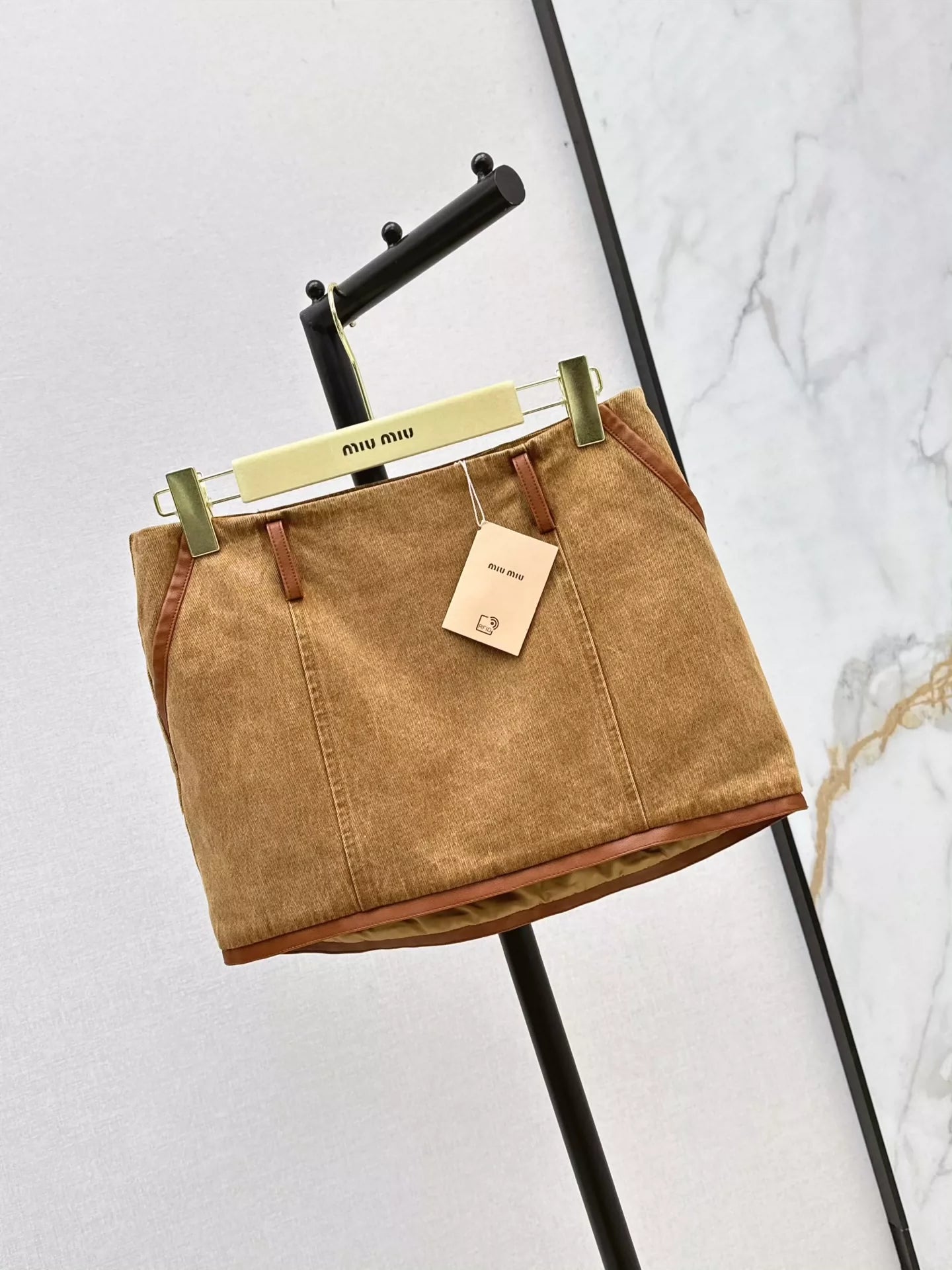 25ss suede skirt