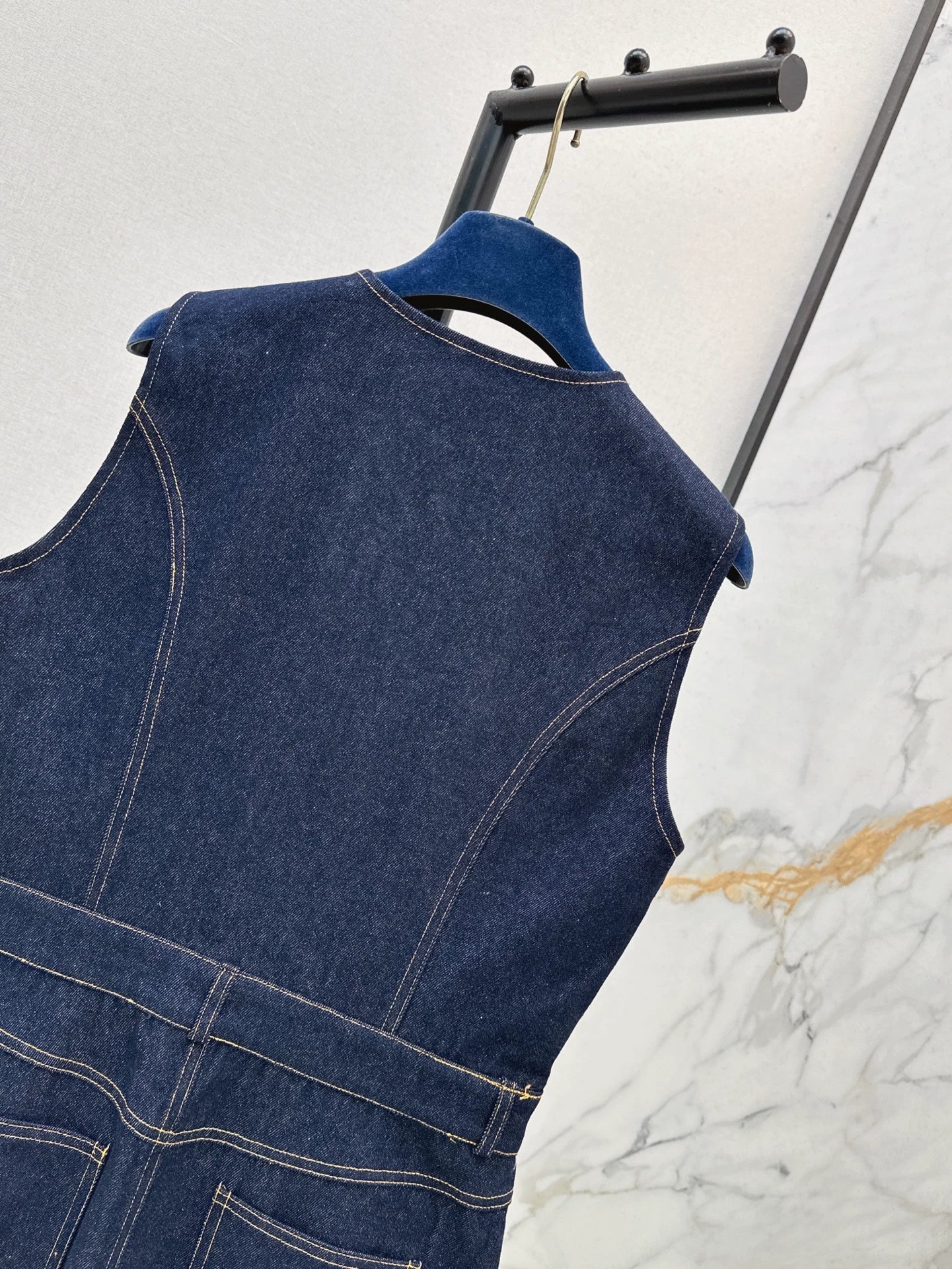 2025 new product Denim vest skirt