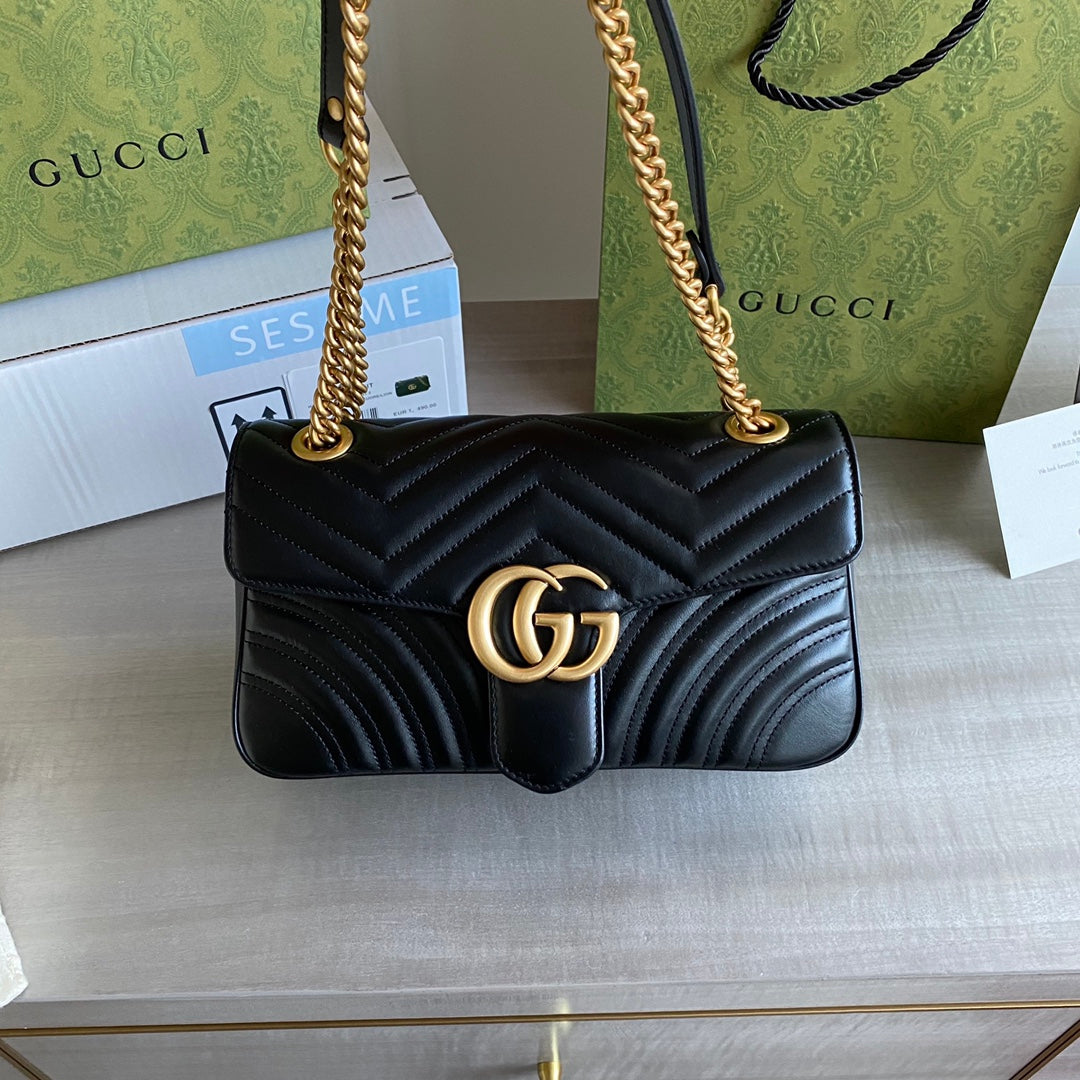 Marmont small shoulder bag Black / White / Red / Gray Blue