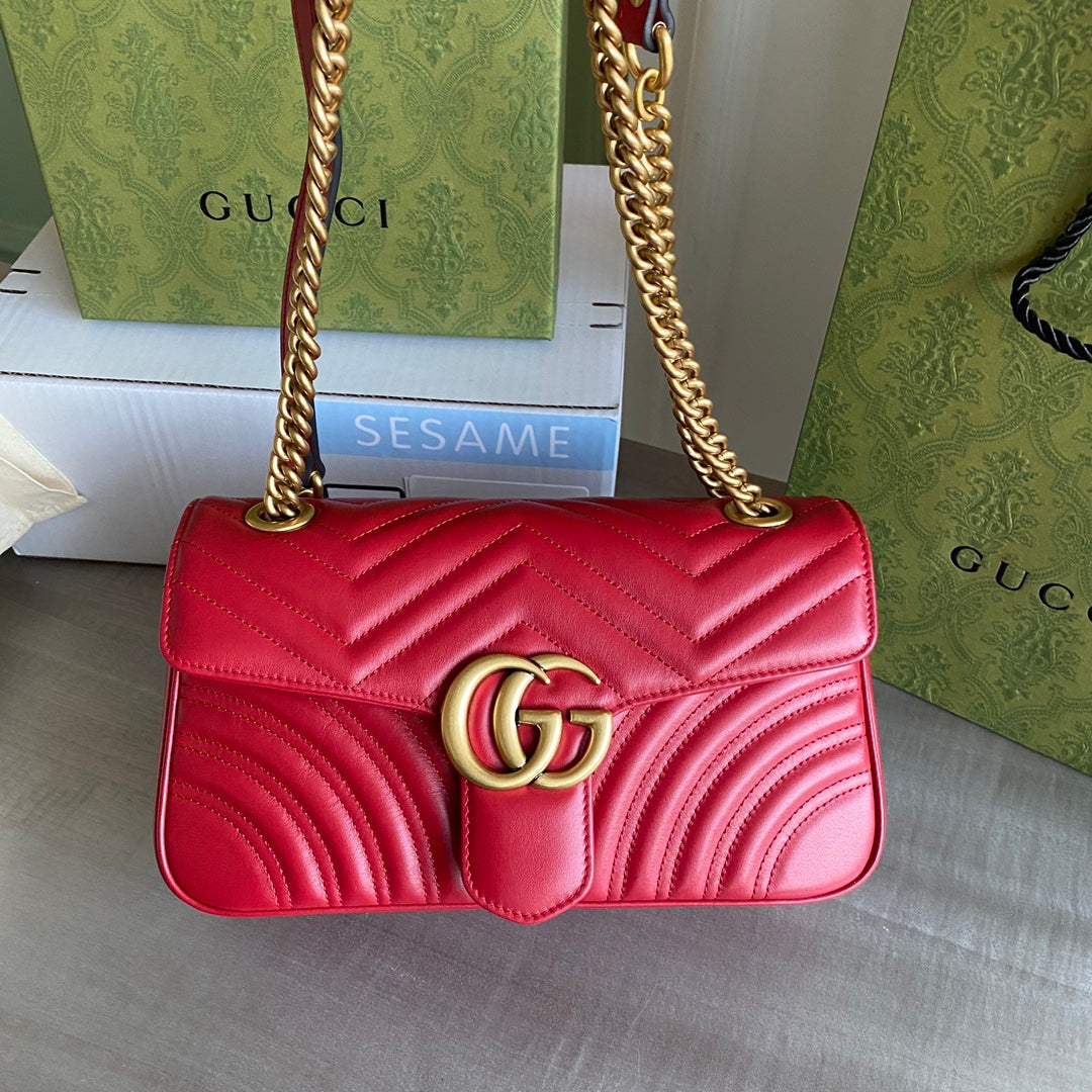Marmont small shoulder bag Black / White / Red / Gray Blue