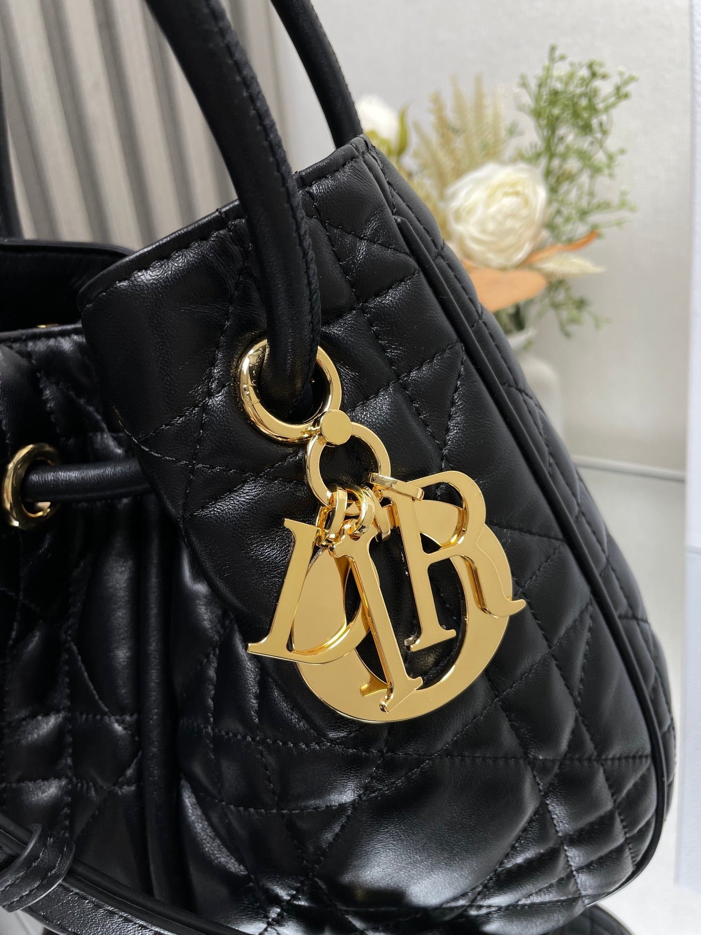 Medium Nolita Bag Black Macrocannage Lambskin