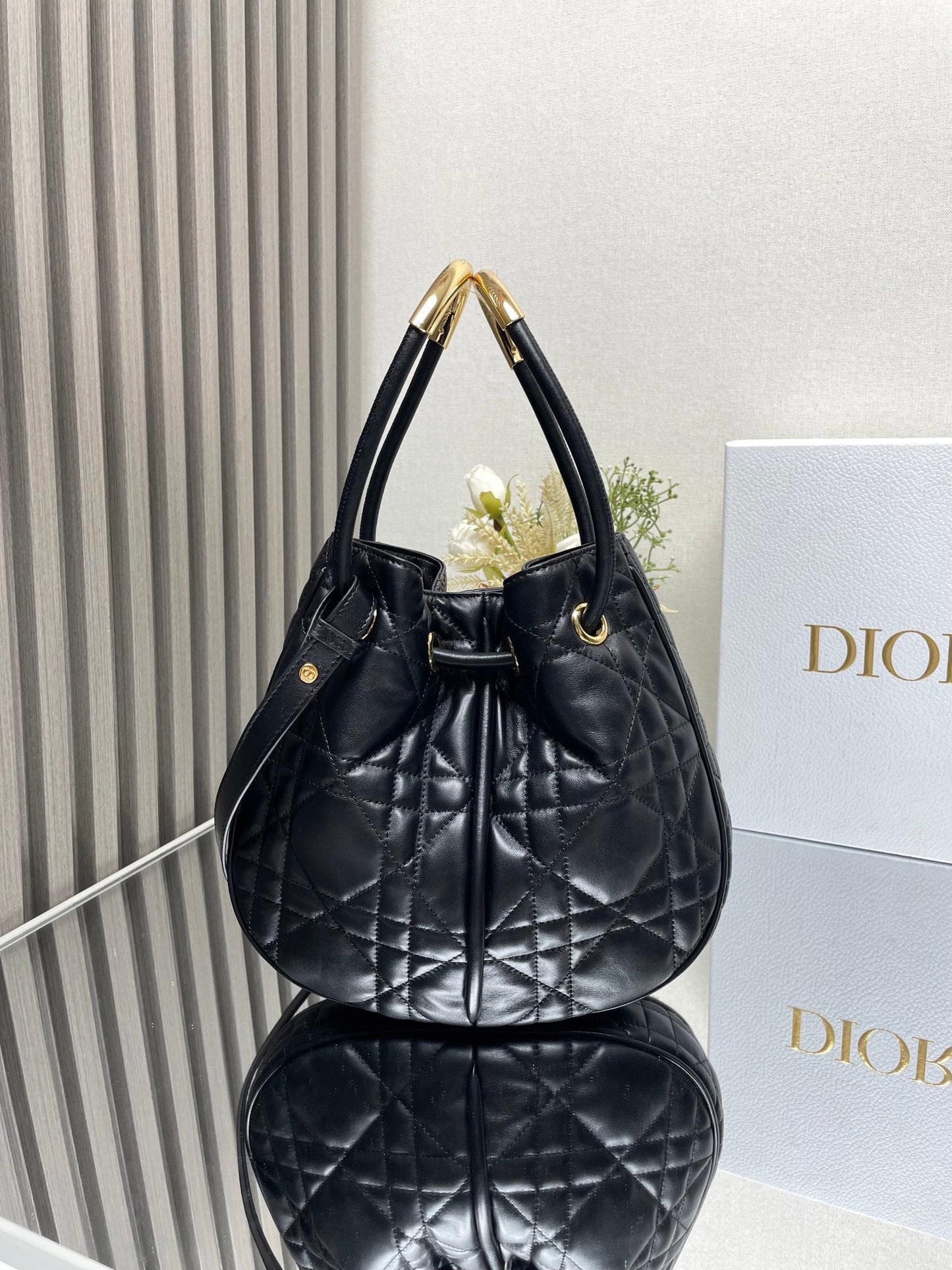 Medium Nolita Bag Black Macrocannage Lambskin