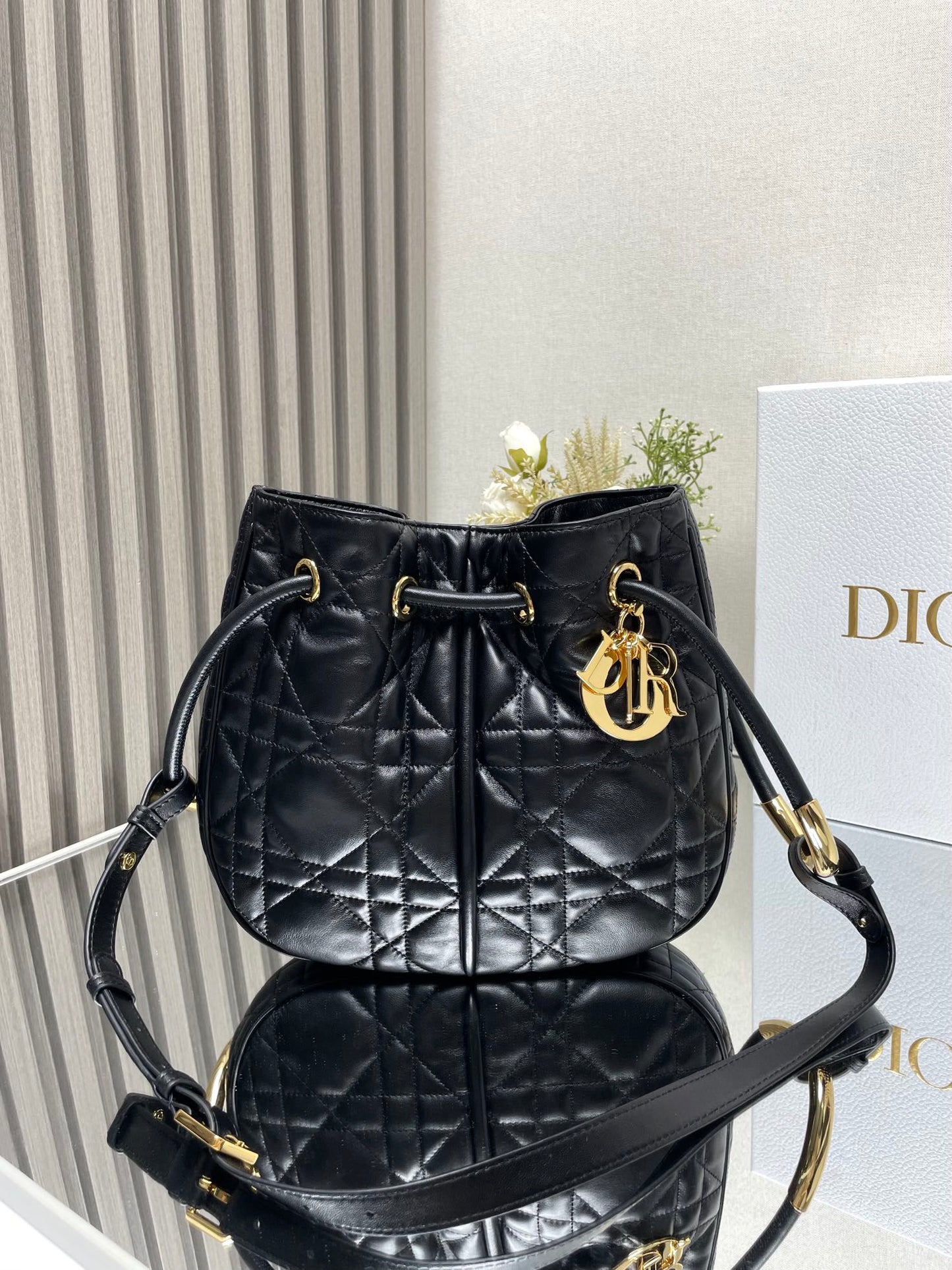 Medium Nolita Bag Black Macrocannage Lambskin