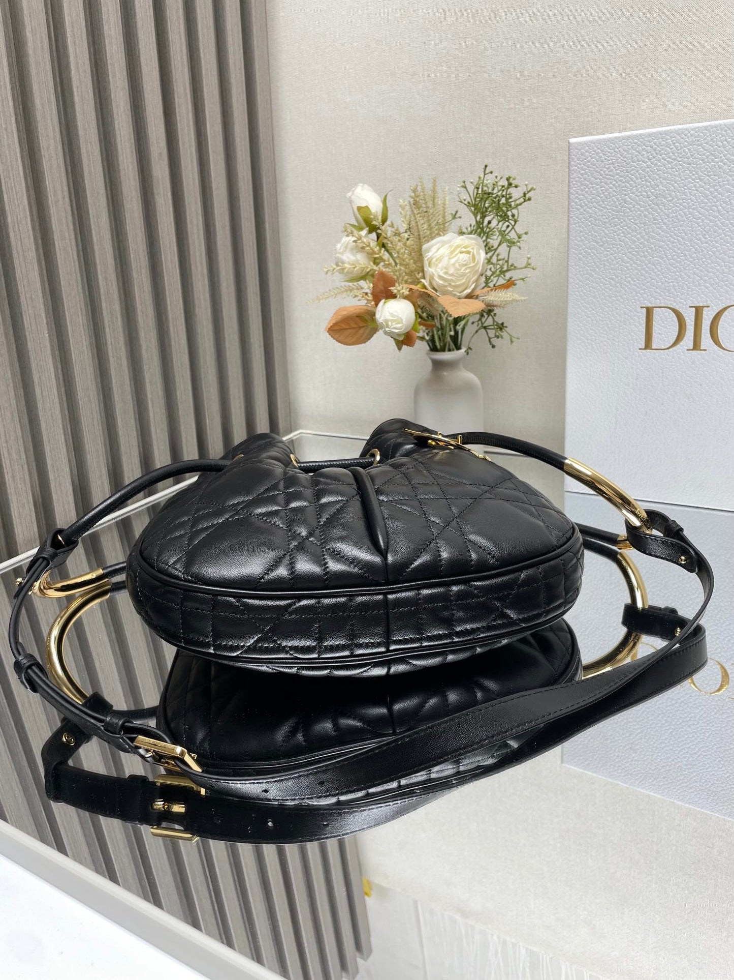 Medium Nolita Bag Black Macrocannage Lambskin