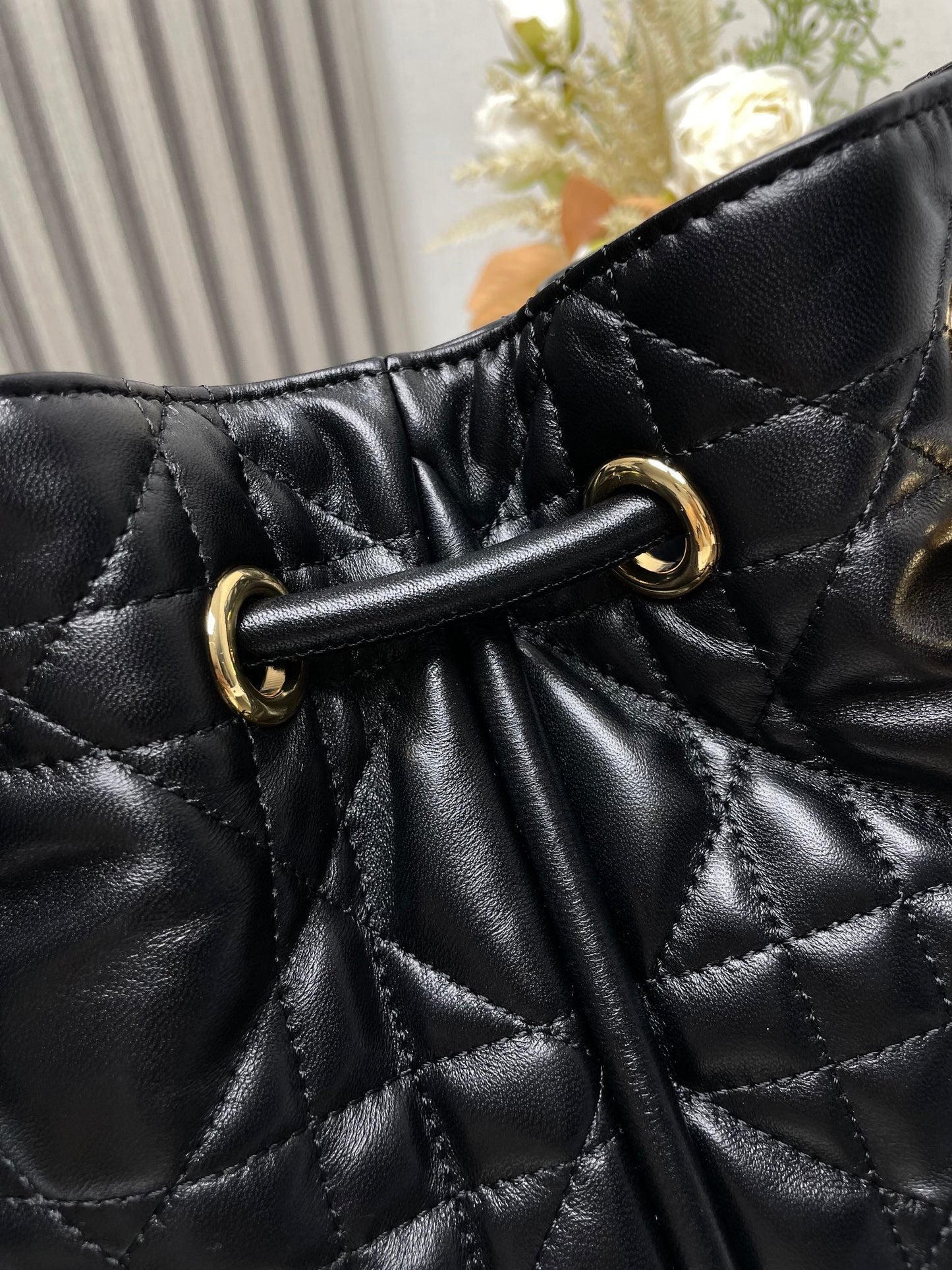 Medium Nolita Bag Black Macrocannage Lambskin