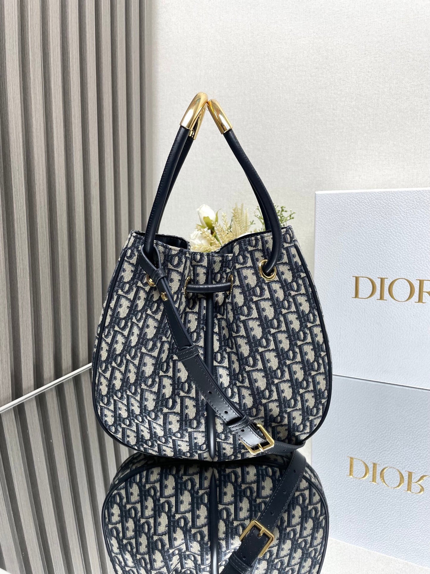 Medium / Large Nolita Bag Blue Dior Oblique Jacquard