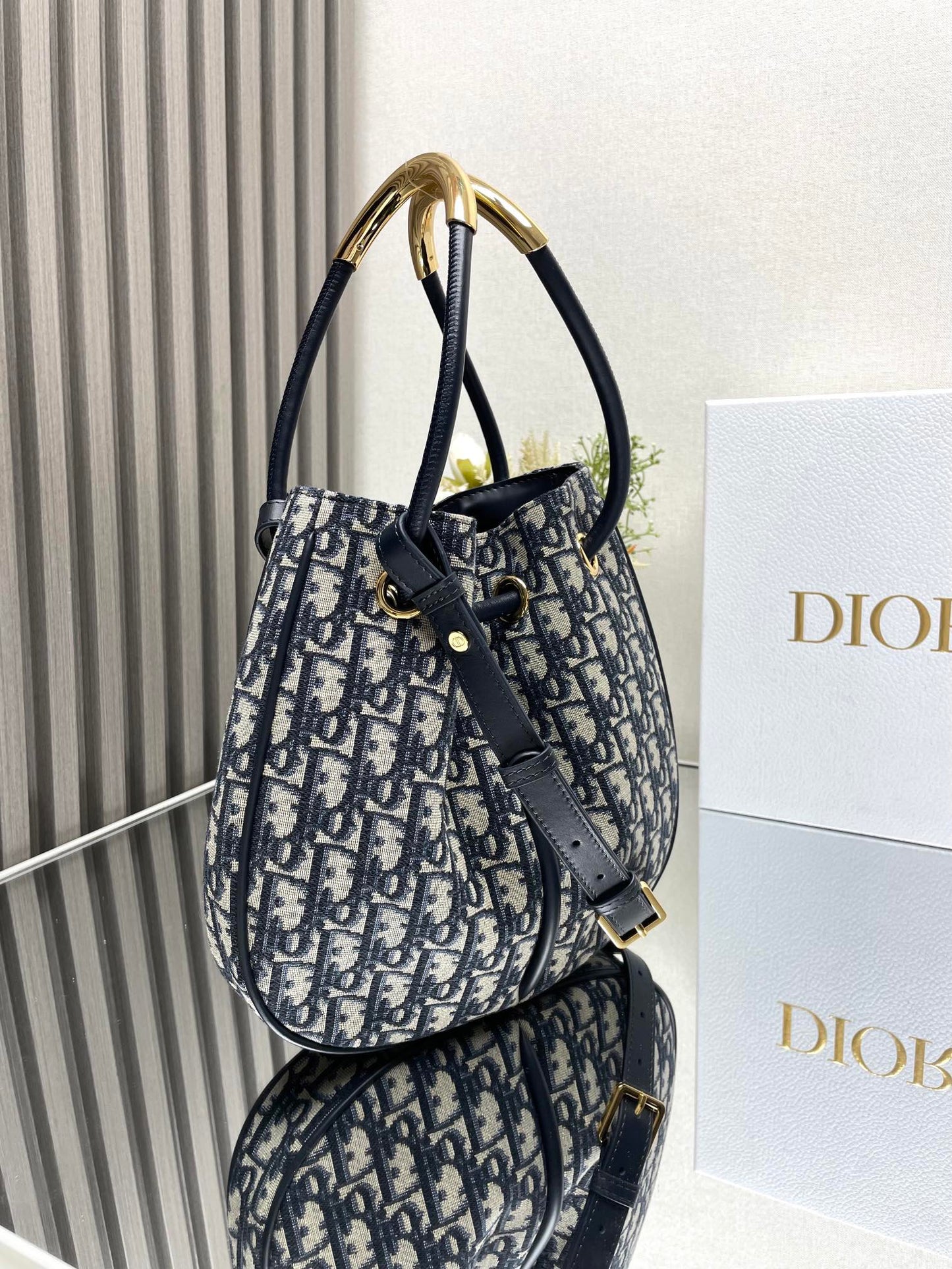 Medium / Large Nolita Bag Blue Dior Oblique Jacquard