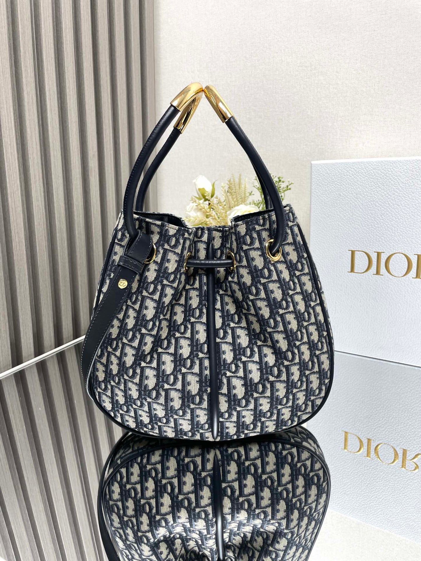 Medium / Large Nolita Bag Blue Dior Oblique Jacquard