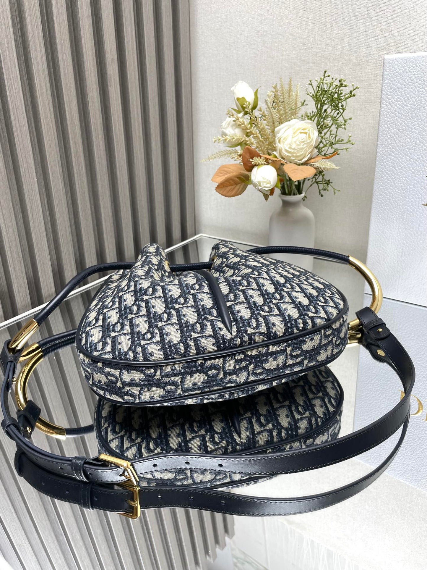 Medium / Large Nolita Bag Blue Dior Oblique Jacquard