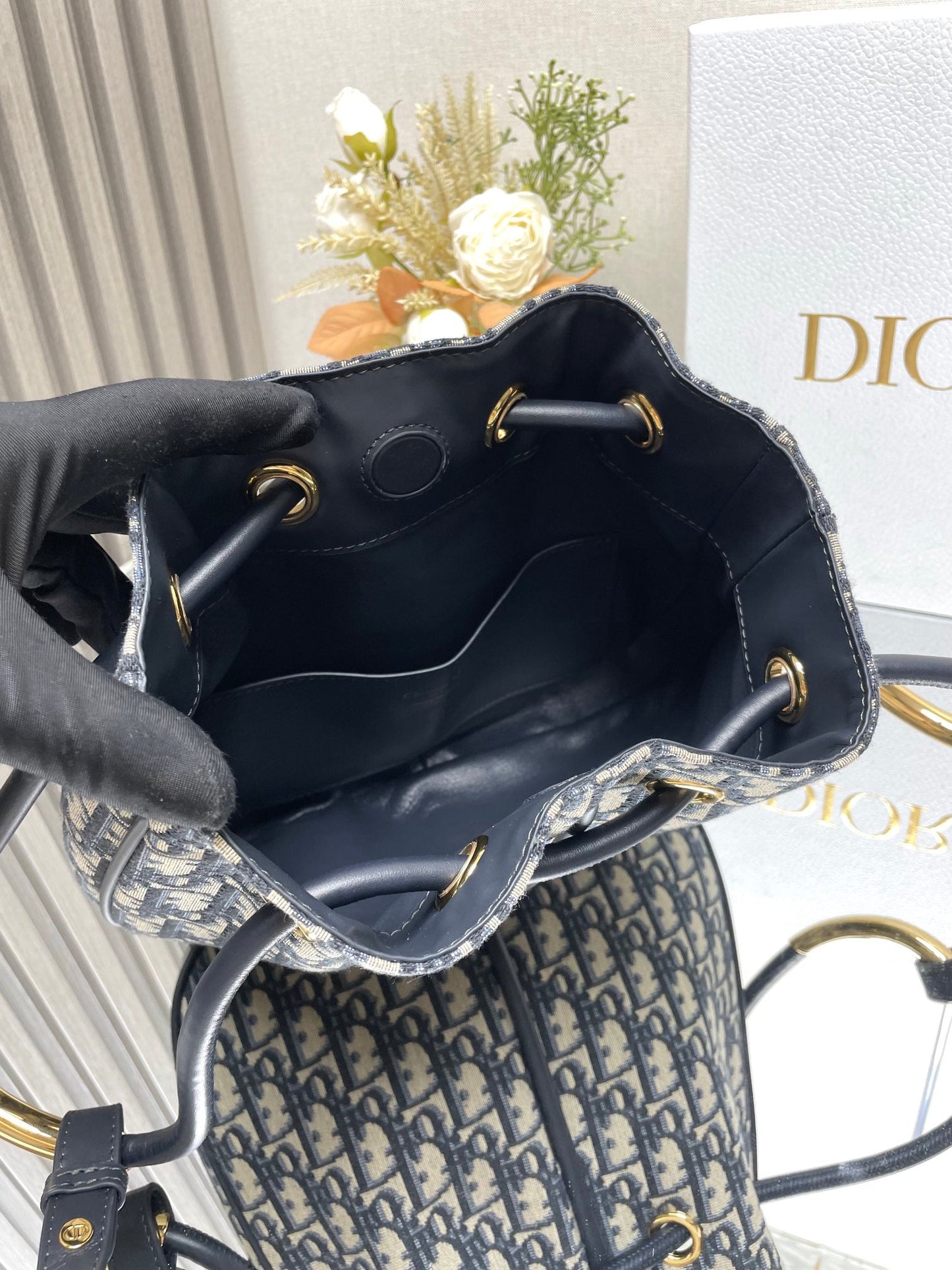 Medium / Large Nolita Bag Blue Dior Oblique Jacquard