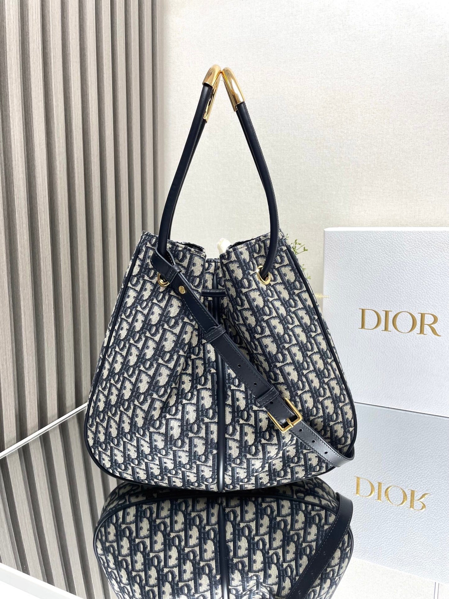 Medium / Large Nolita Bag Blue Dior Oblique Jacquard