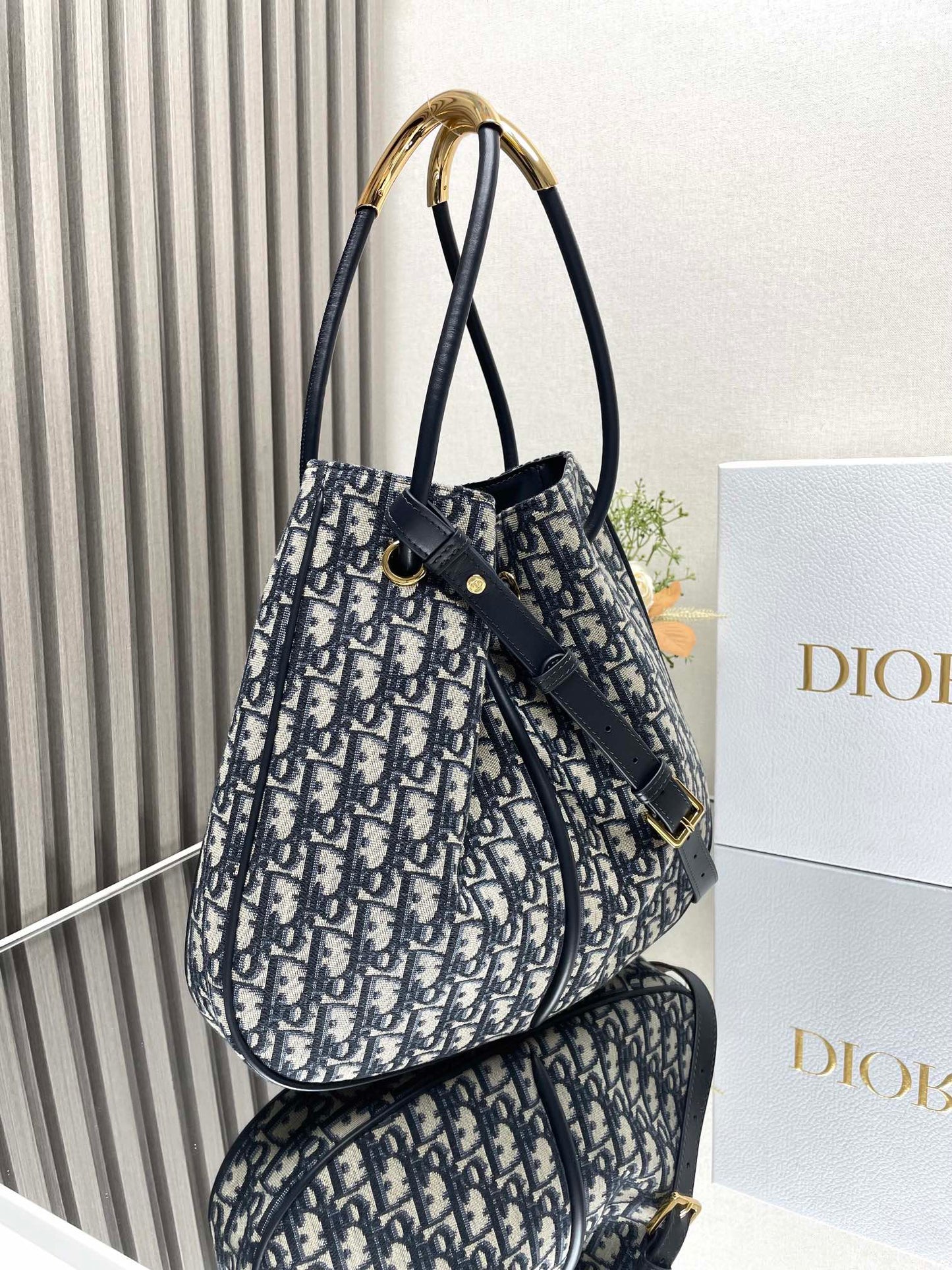 Medium / Large Nolita Bag Blue Dior Oblique Jacquard
