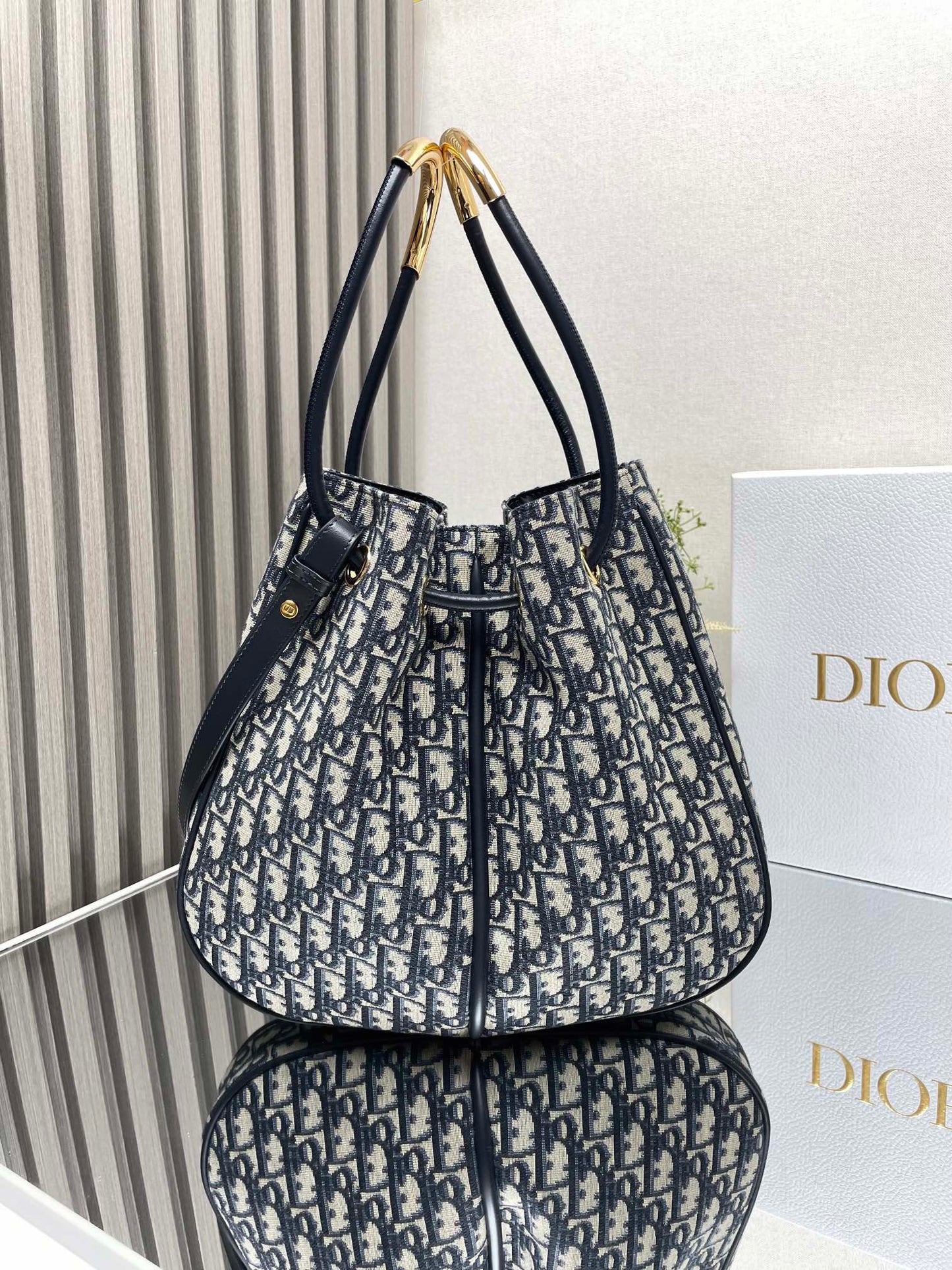 Medium / Large Nolita Bag Blue Dior Oblique Jacquard