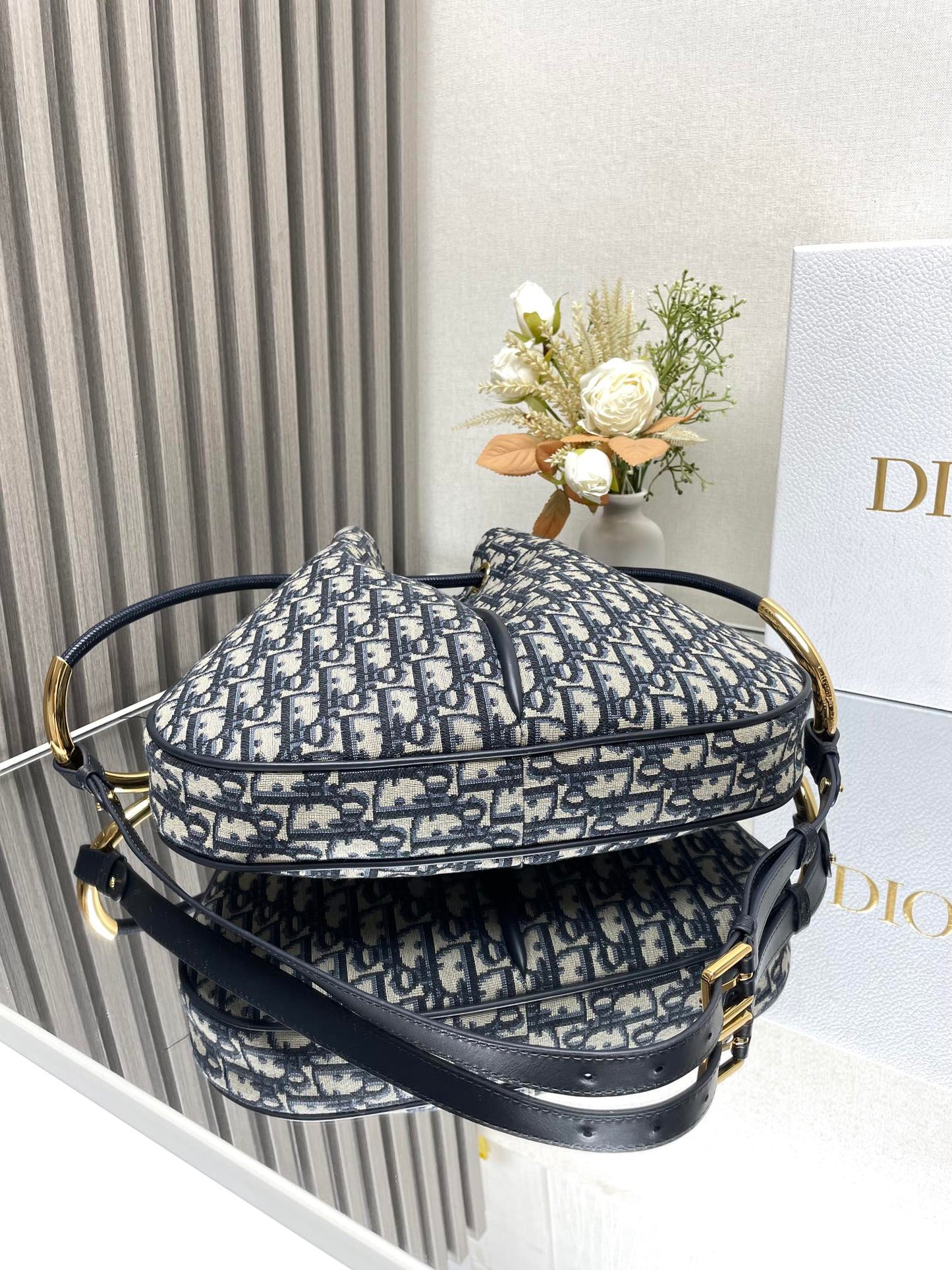 Medium / Large Nolita Bag Blue Dior Oblique Jacquard