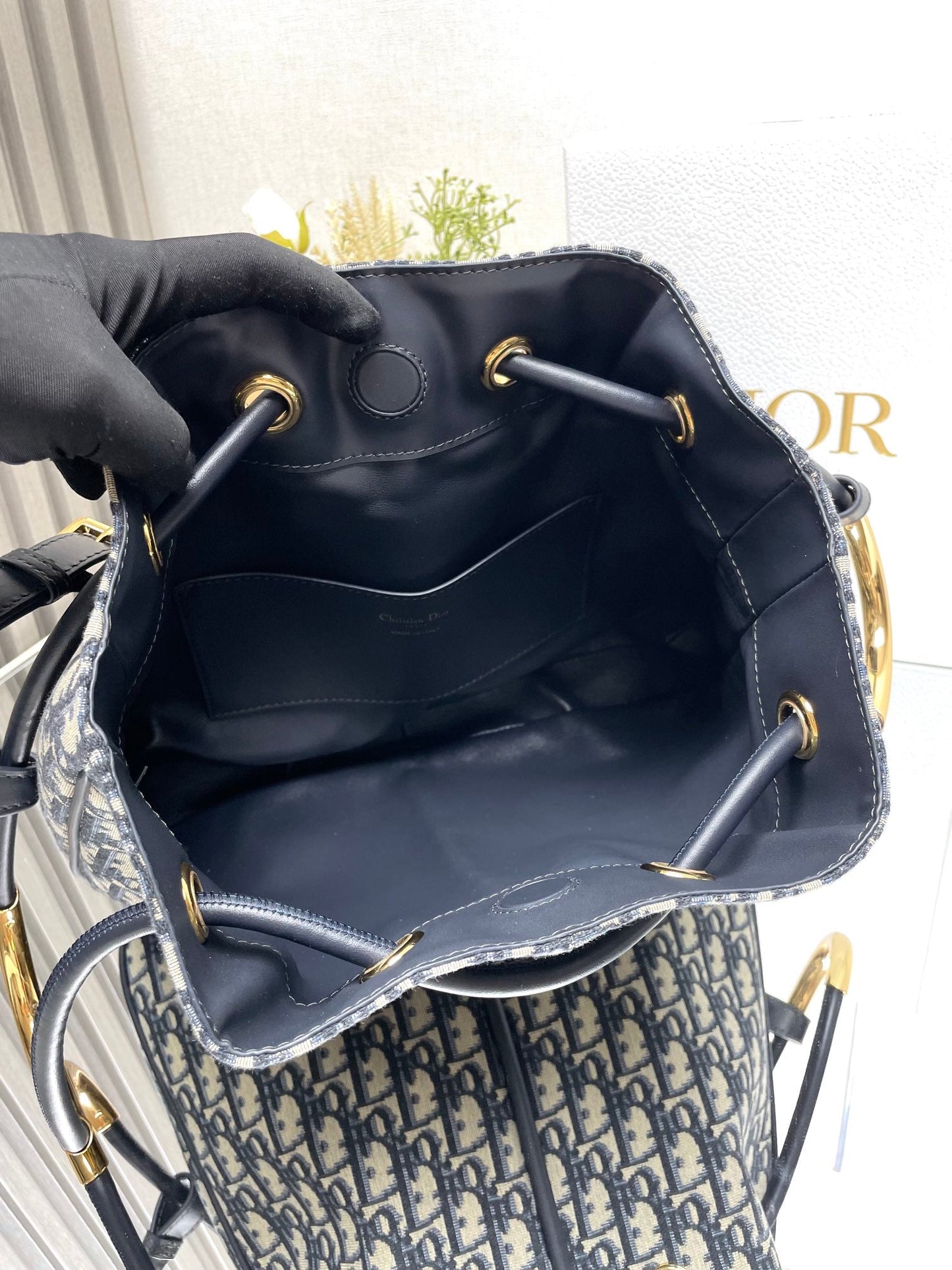 Medium / Large Nolita Bag Blue Dior Oblique Jacquard