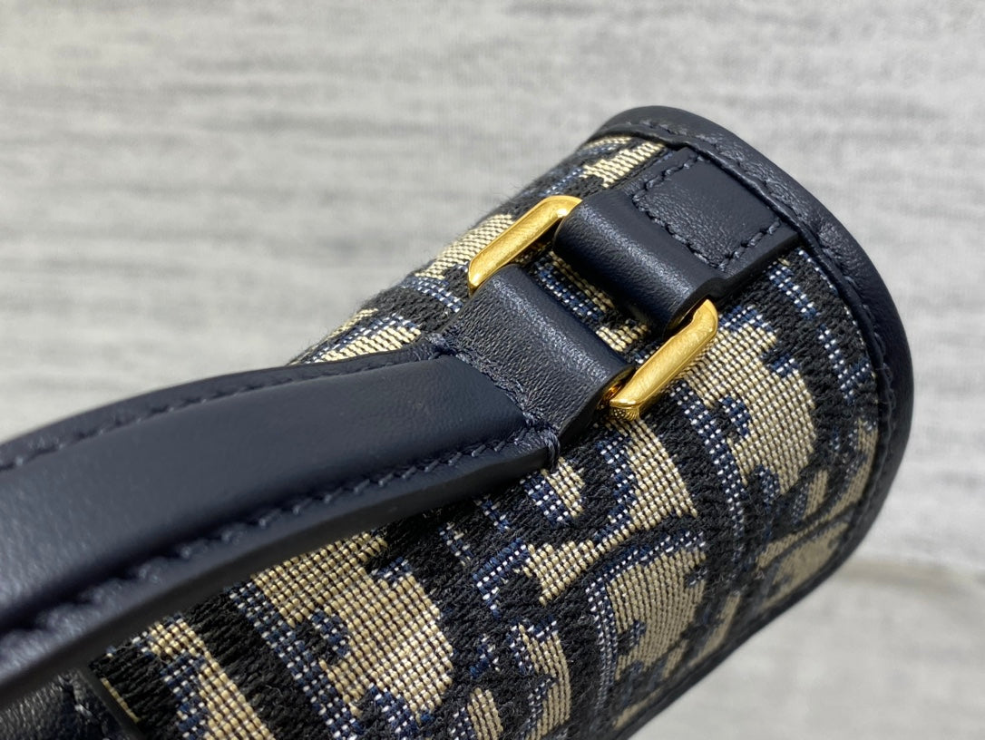 Miss Montaigne Mini Bag Blue Dior Oblique Jacquard