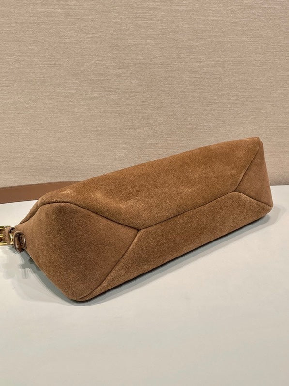 Aimée large leather shoulder bag Nubuck leather
