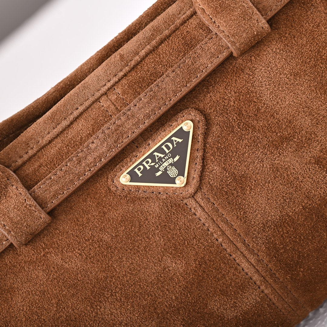 LuxSoft Medium Nubuck leather handbag
