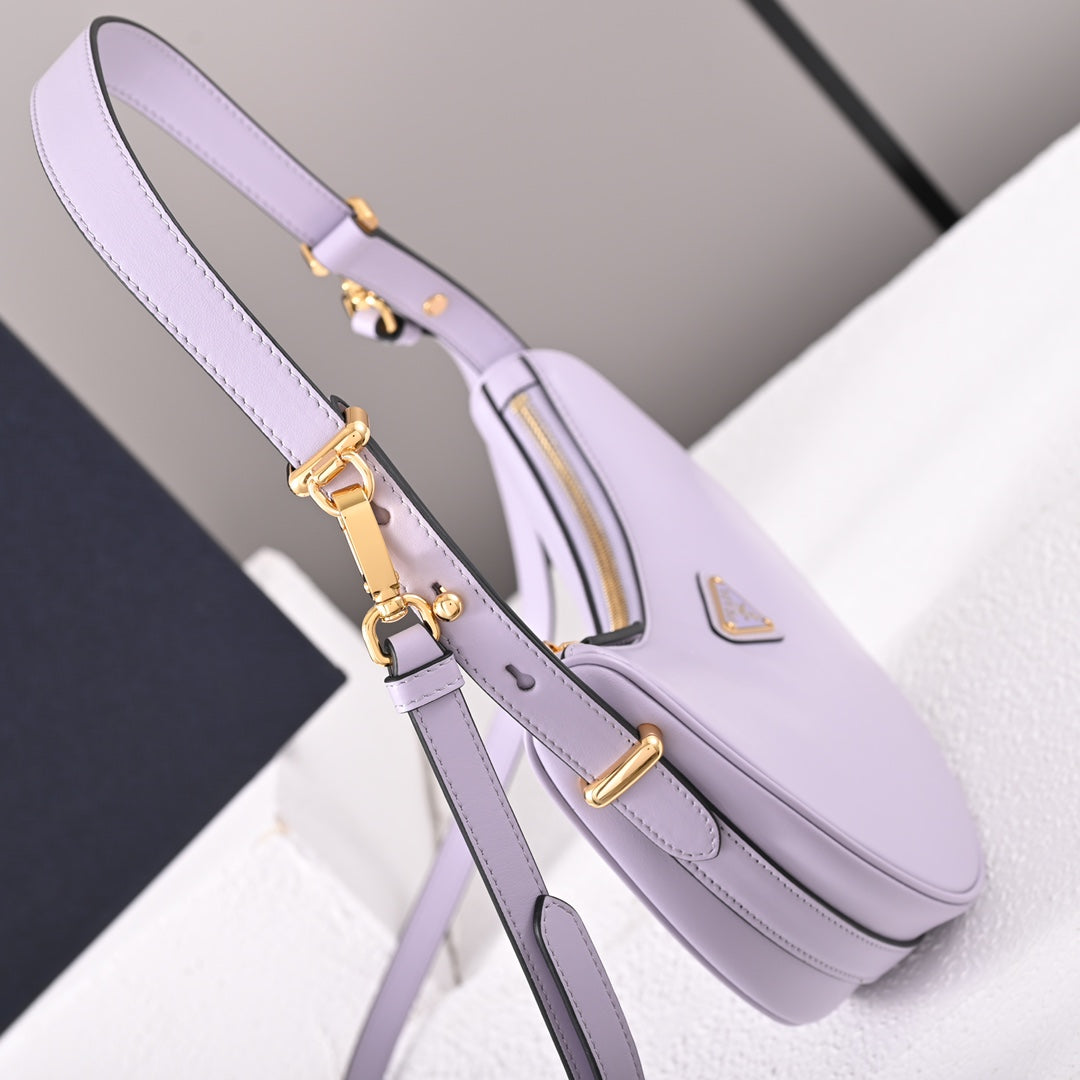 PArqué small leather shoulder bag