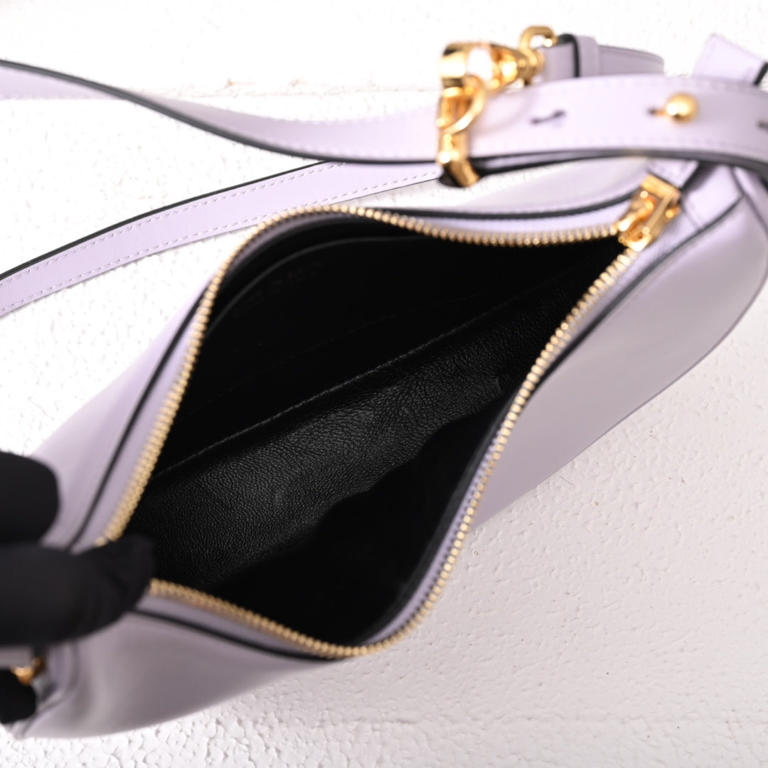 PArqué small leather shoulder bag