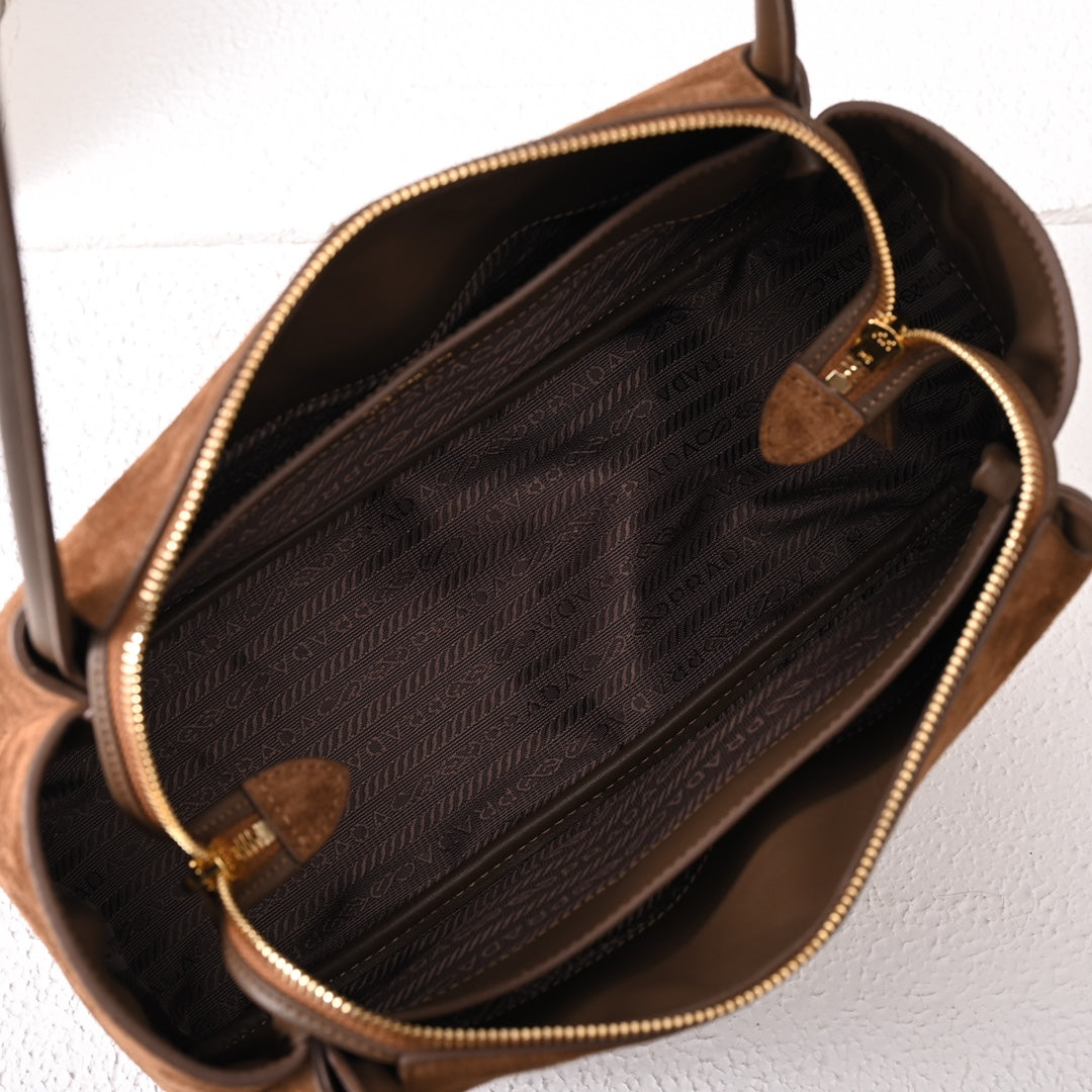 Medium Nubuck leather handbag