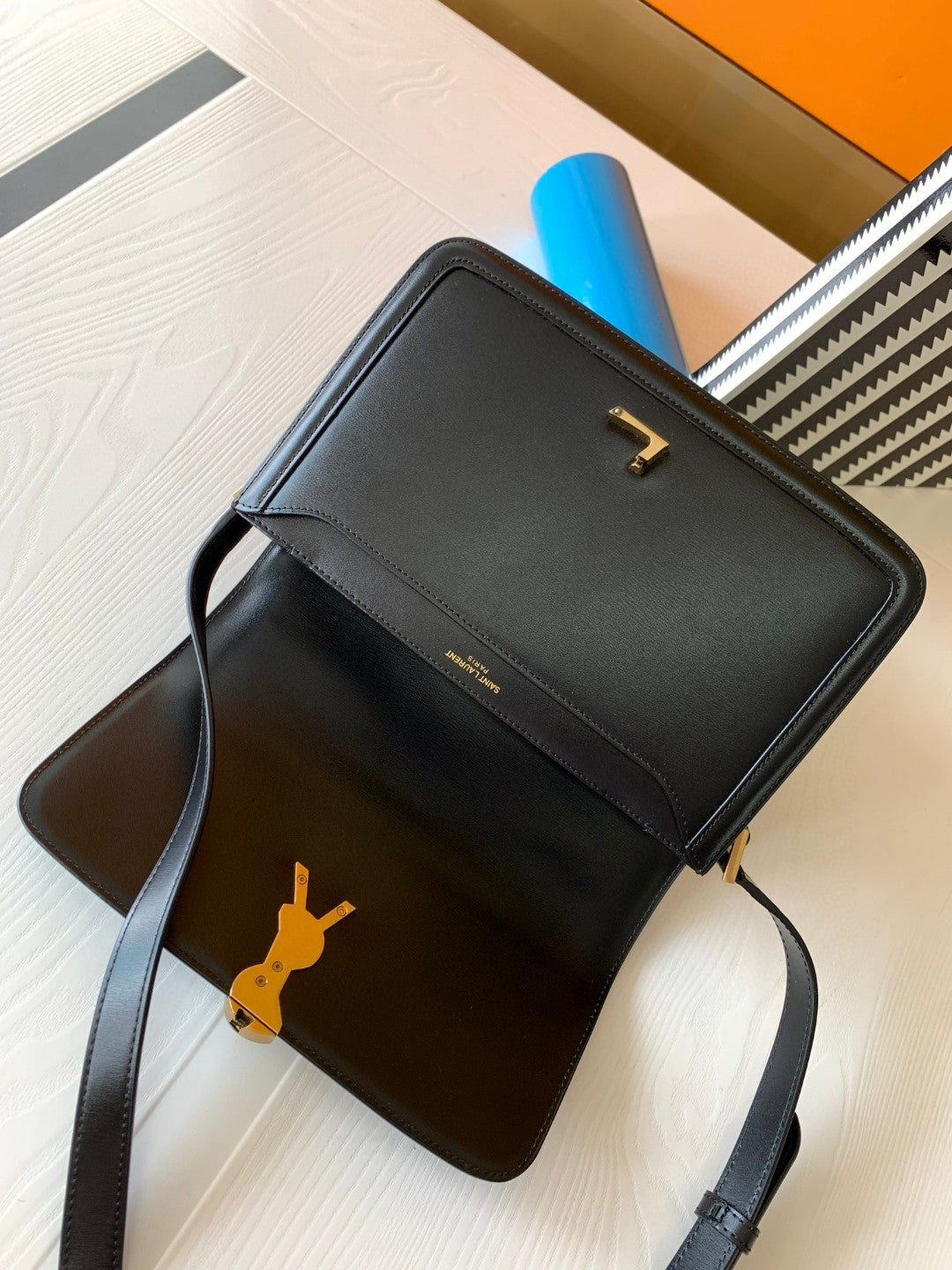 SOLFERINO MEDIUM SATCHEL IN BOX SAINT LAURENT