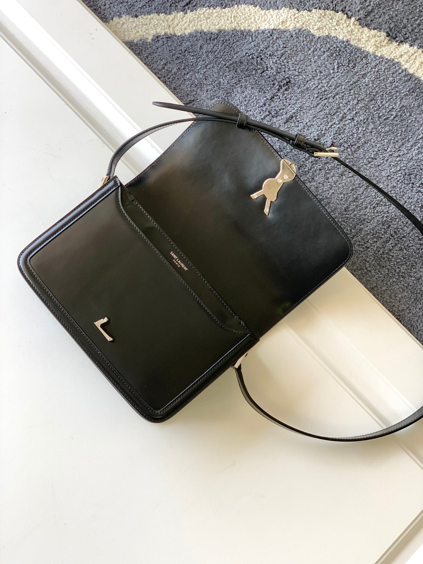 SOLFERINO MEDIUM SATCHEL IN BOX SAINT LAURENT