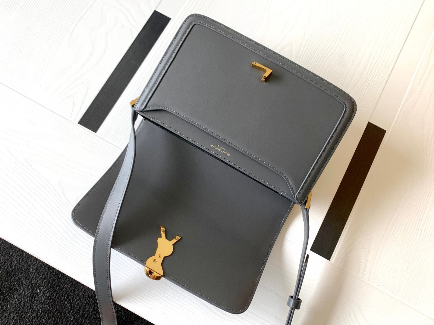 SOLFERINO MEDIUM SATCHEL IN BOX SAINT LAURENT
