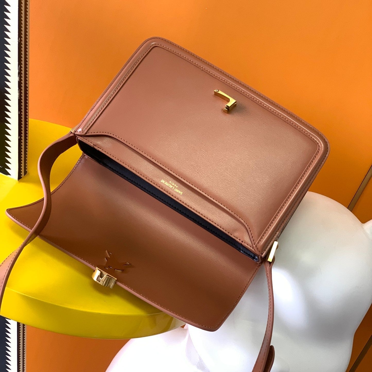 SOLFERINO MEDIUM SATCHEL IN BOX SAINT LAURENT