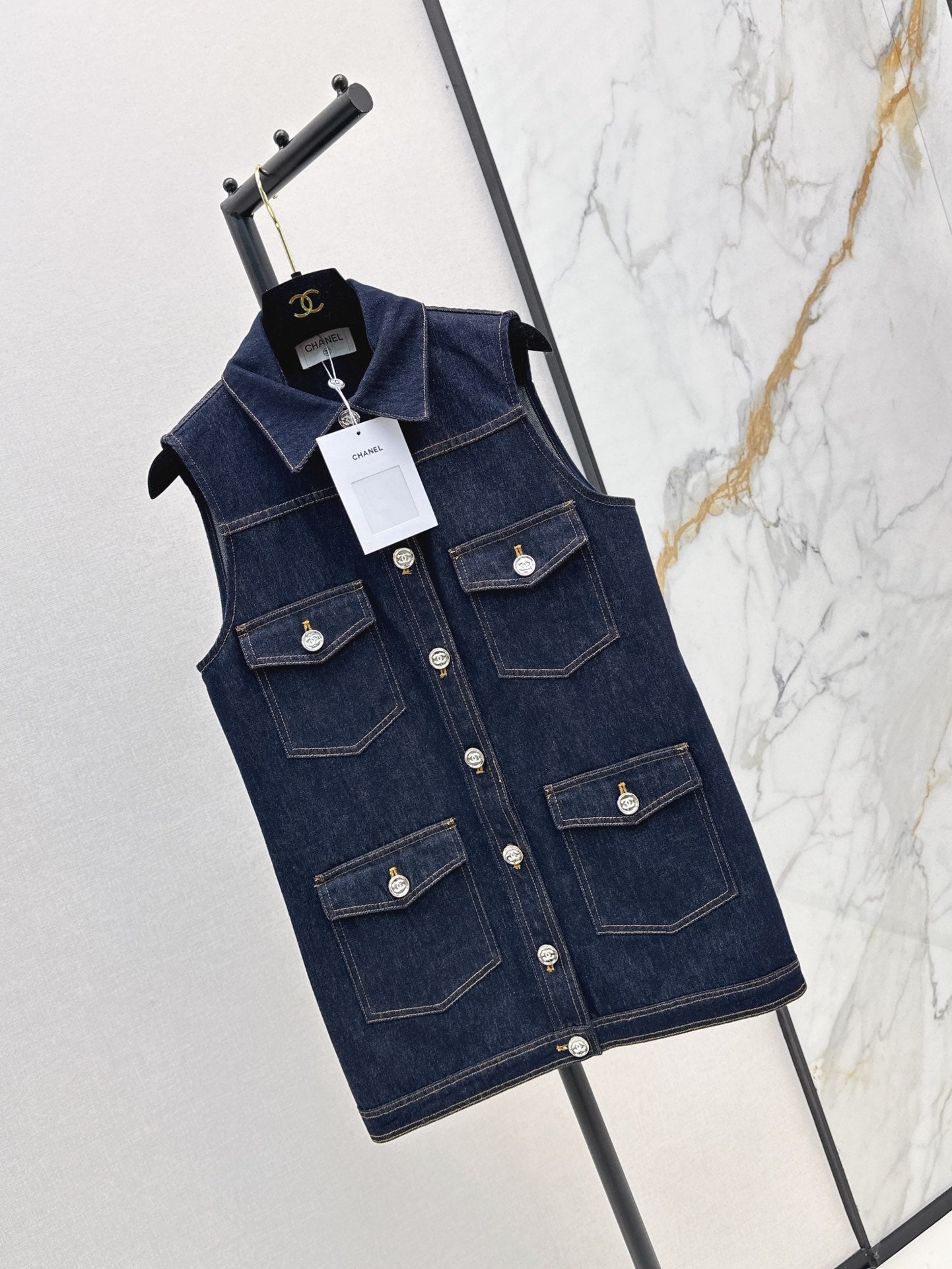 ch 25ss denim vest