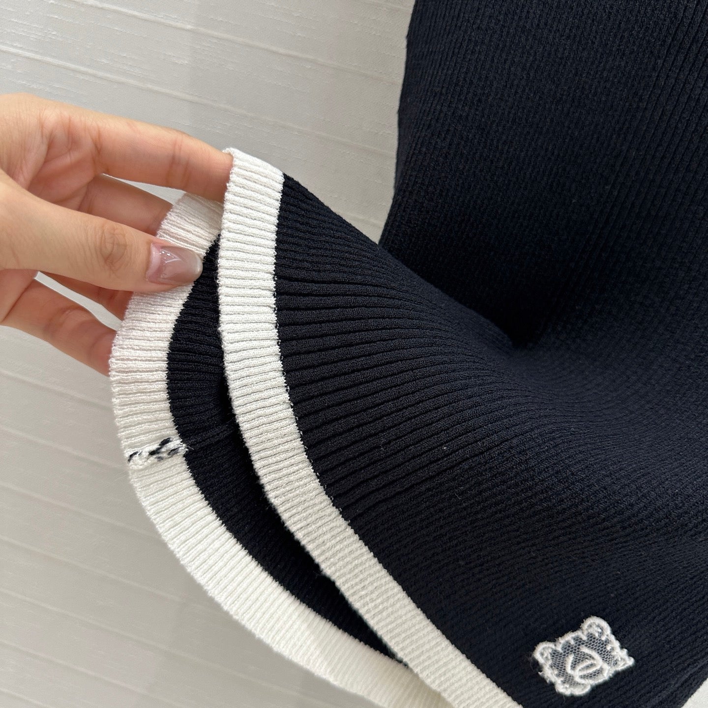 ch 25ss knitted t-shirt