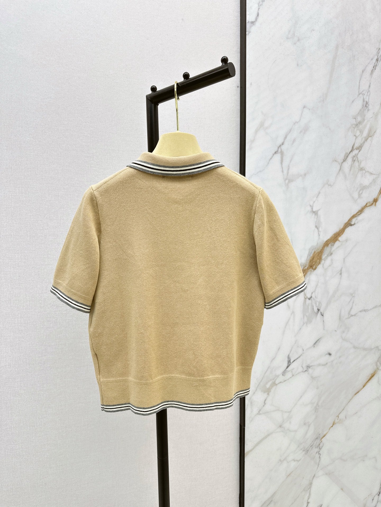 M 25ss knitted polo shirt