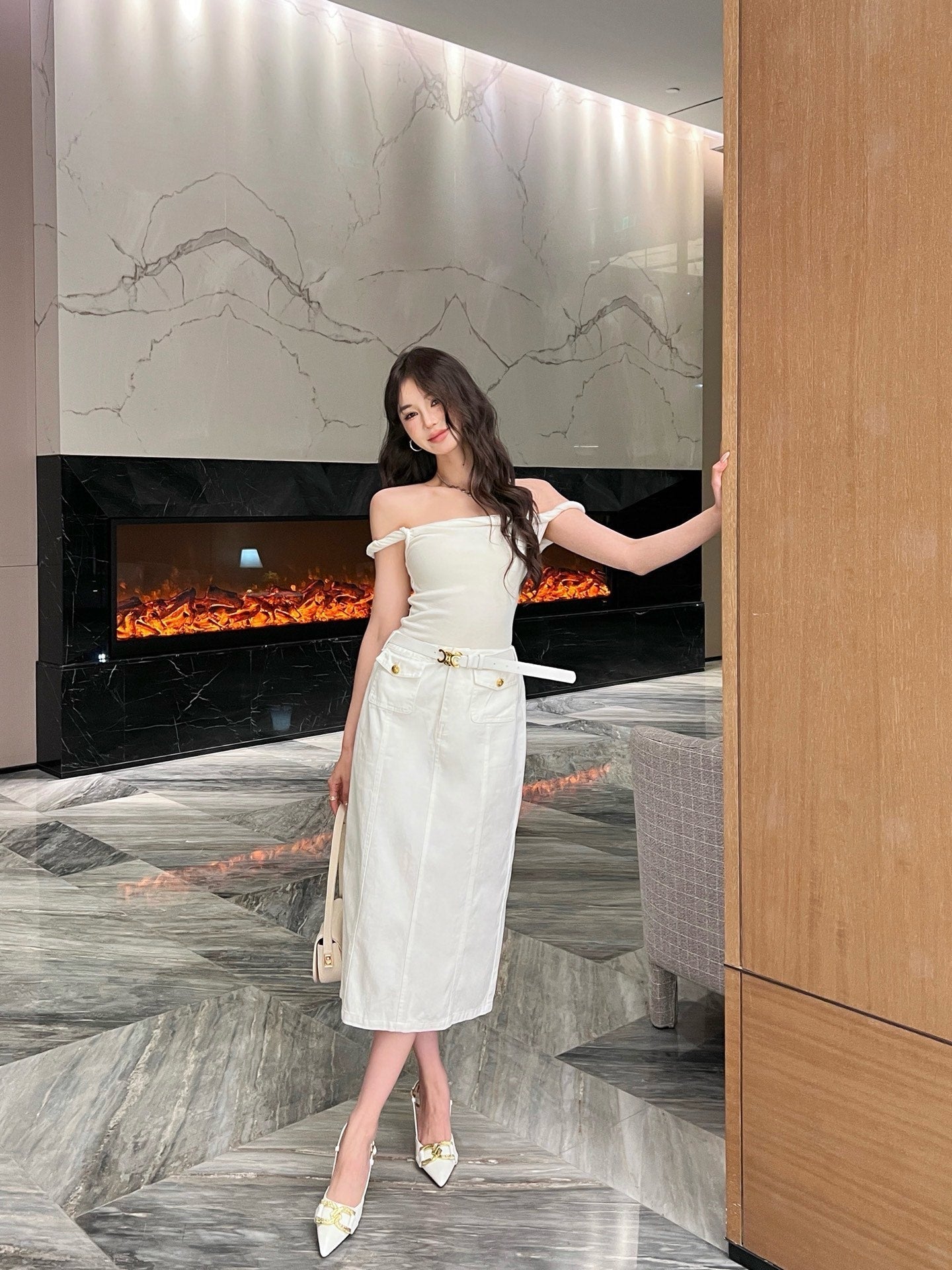 ce 25ss denim skirt