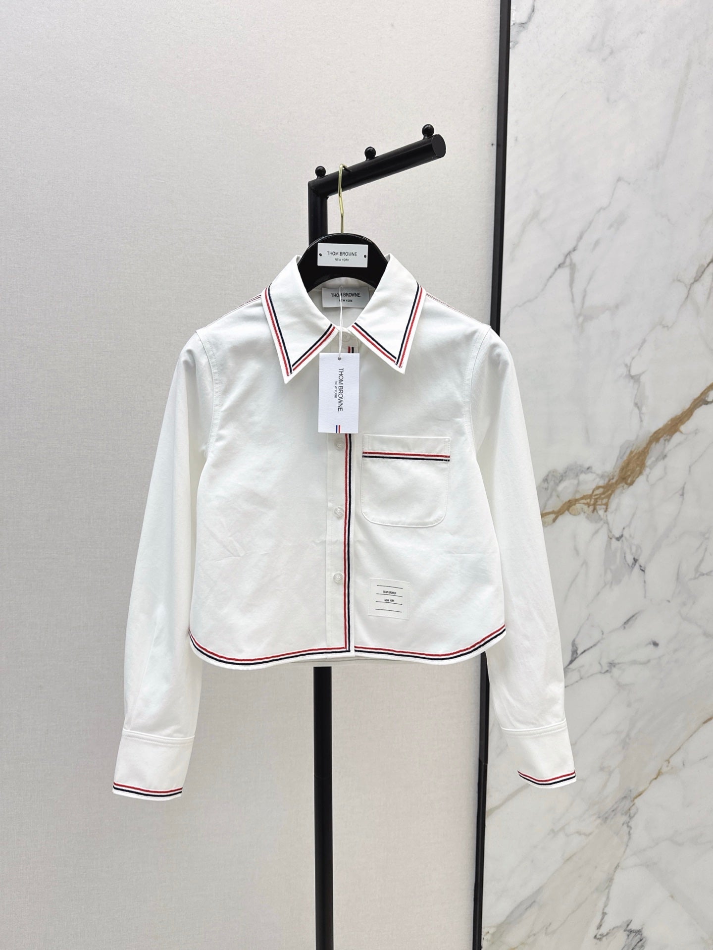 25ss webbing buttons shirt