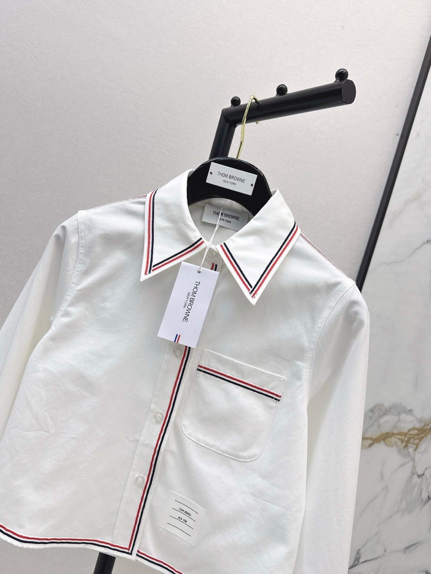 25ss webbing buttons shirt
