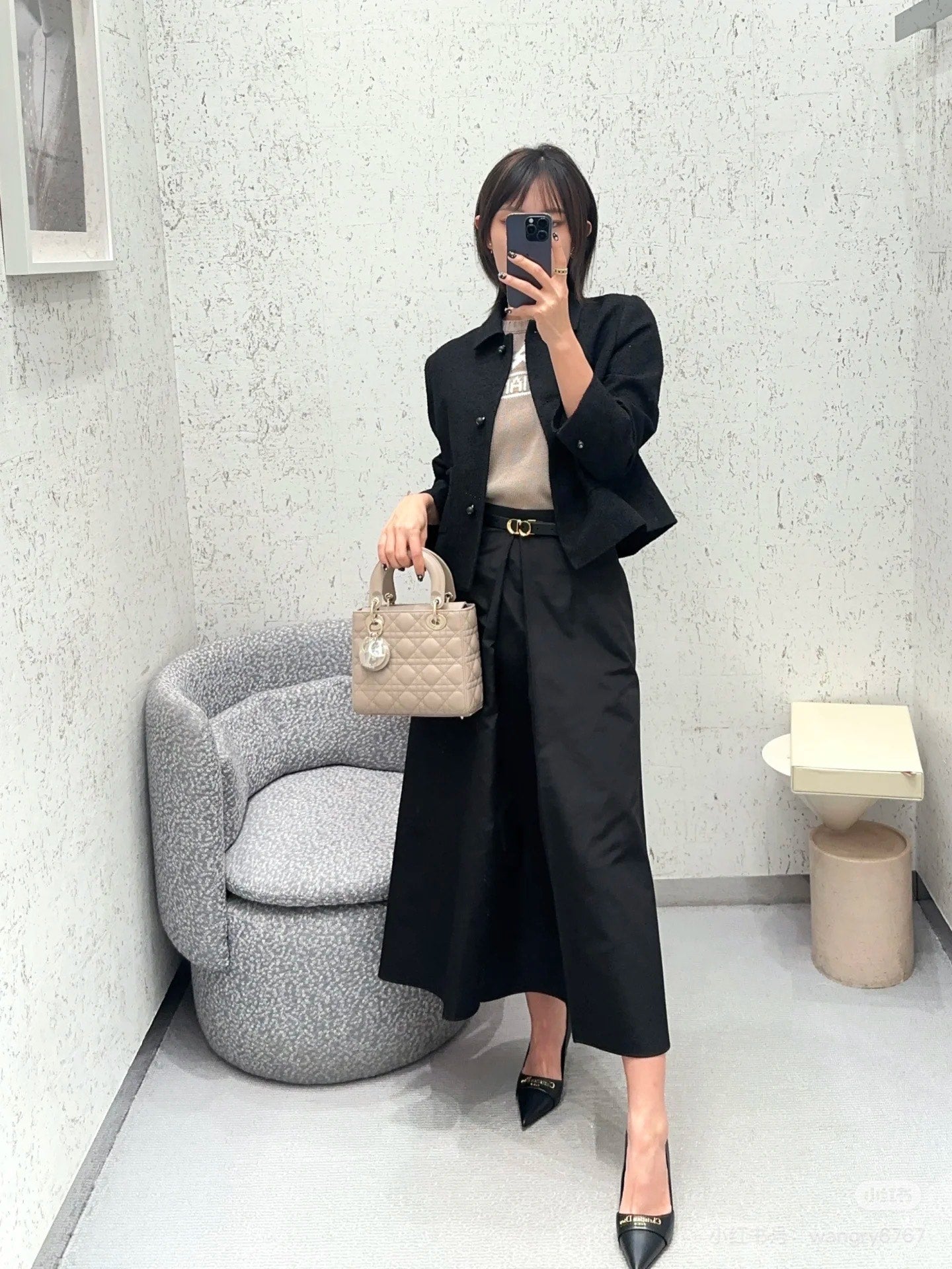 D 25ss belt skirt