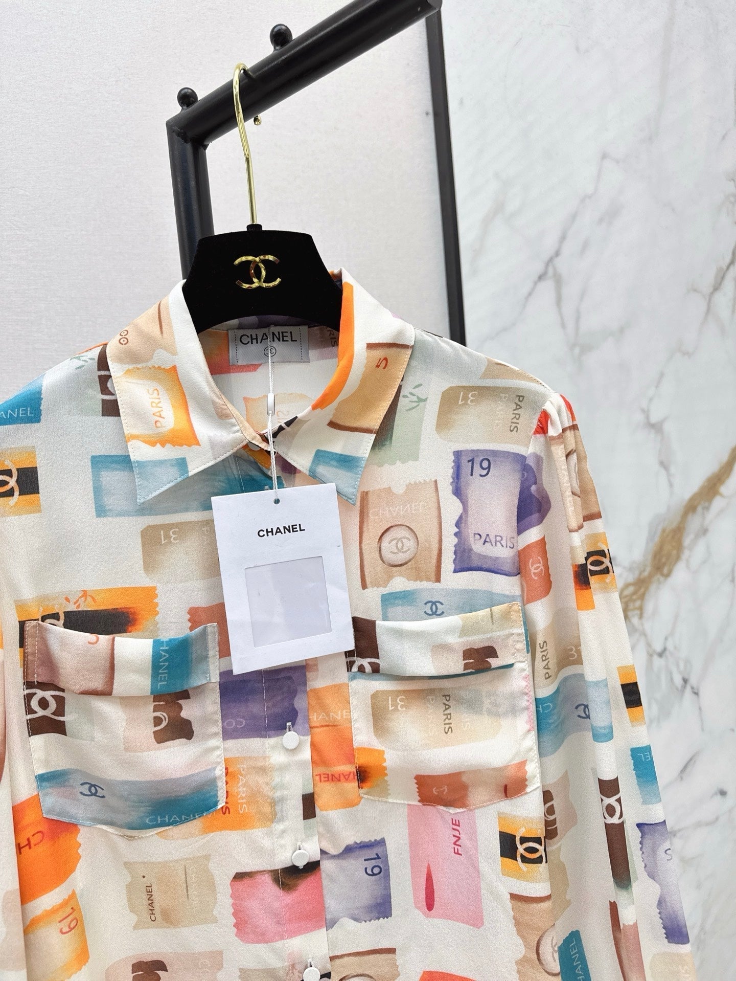 Ch 25ss silk buttons shirt