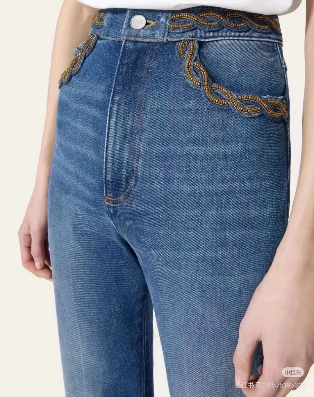 Val 25ss beaded jeans
