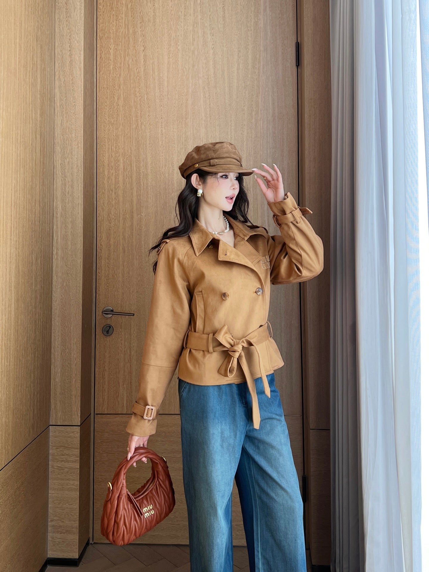 25ss short trench coat