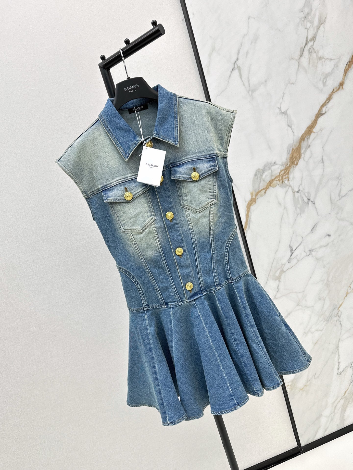 25ss denim shirt dress